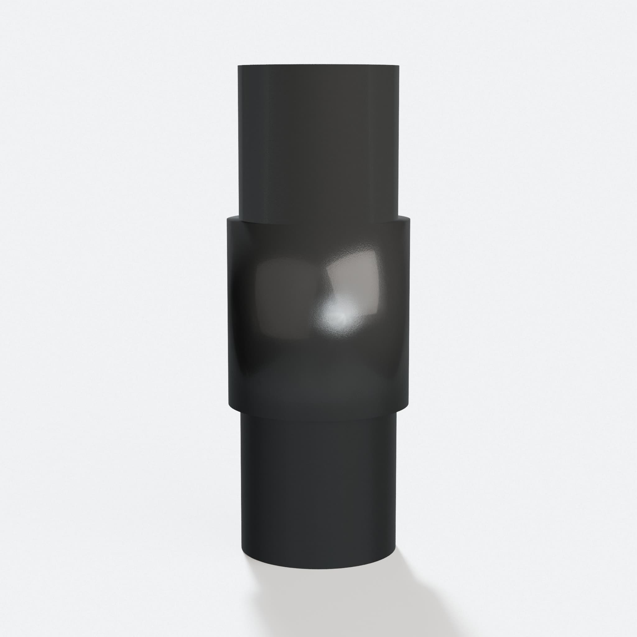 PETG adapter from 27 mm Festool port to Festool CT MINI 27 mm, three quarter view