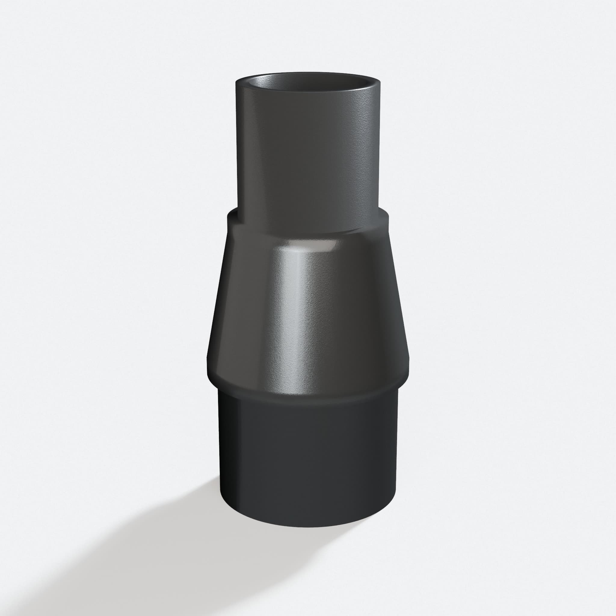 Adapter sized 27 mm to 36 mm for KS120, rotated angle showing both stubs