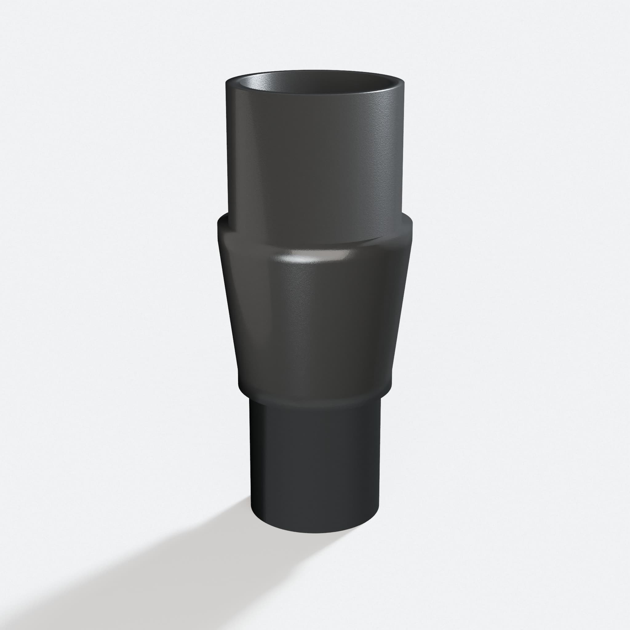 Adapter sized 31.75 mm to 25.4 mm for K5, rotated angle showing both stubs