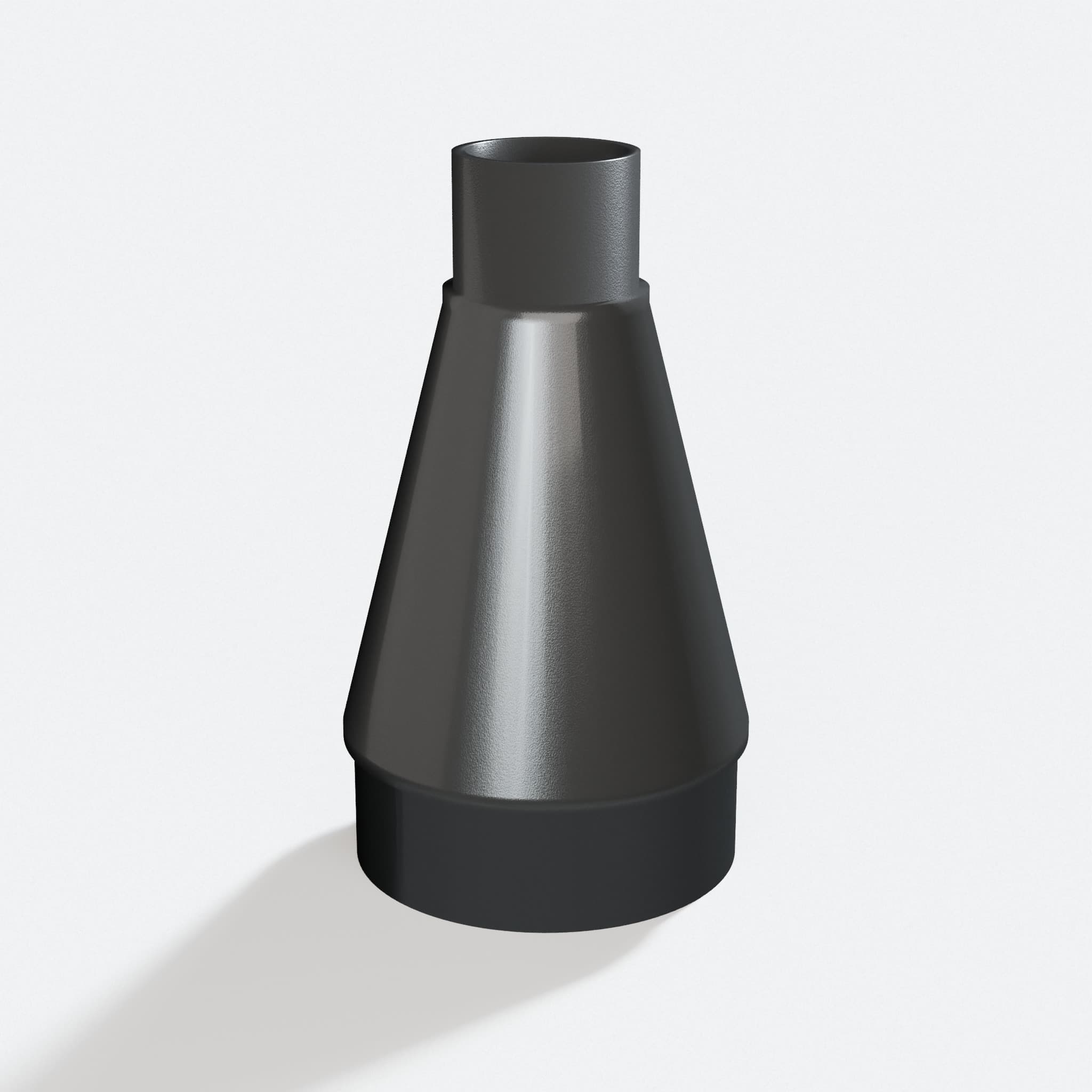 Adapter sized 35 mm to 76.2 mm for TP-CS 18/190 Li, rotated angle showing both stubs