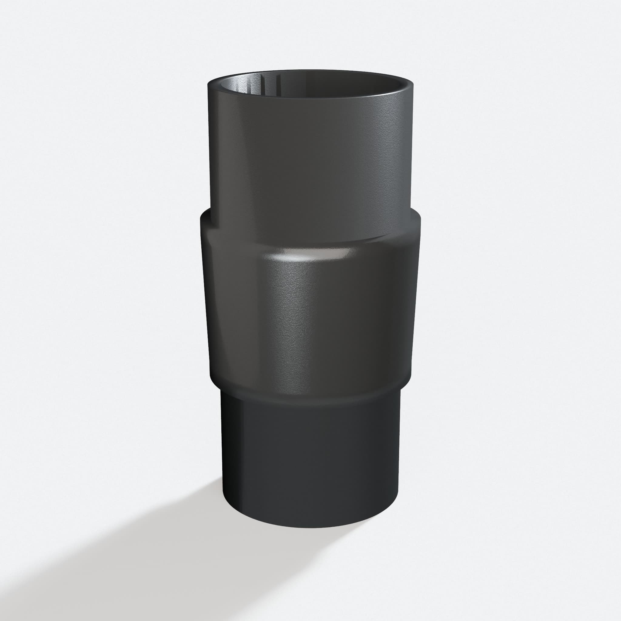 Adapter sized 38.1 mm to 36 mm for CMXEMAX69434501, rotated angle showing both stubs