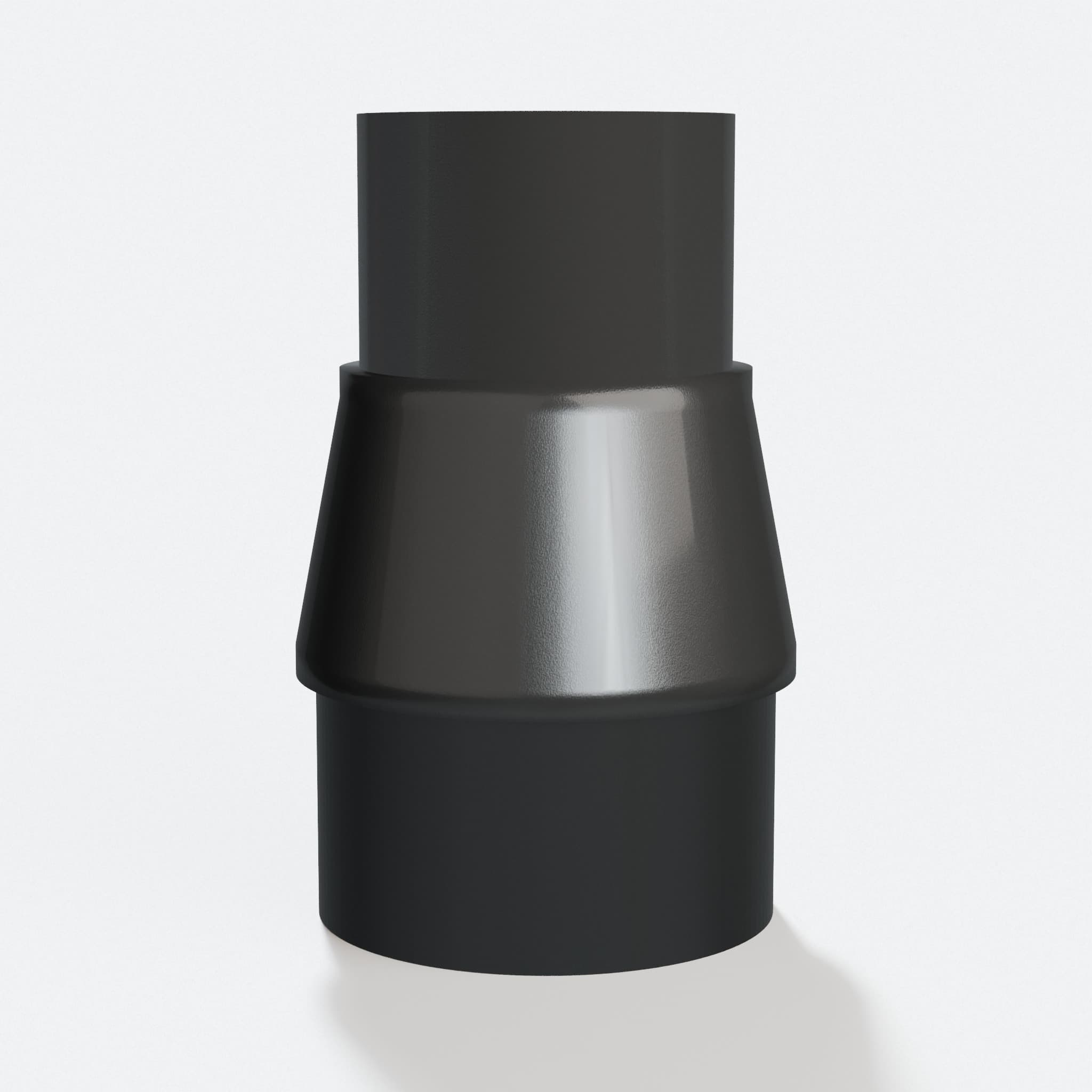 PETG adapter from 38.1 mm Craftsman port to Craftsman 20G 47.6 mm, three quarter view