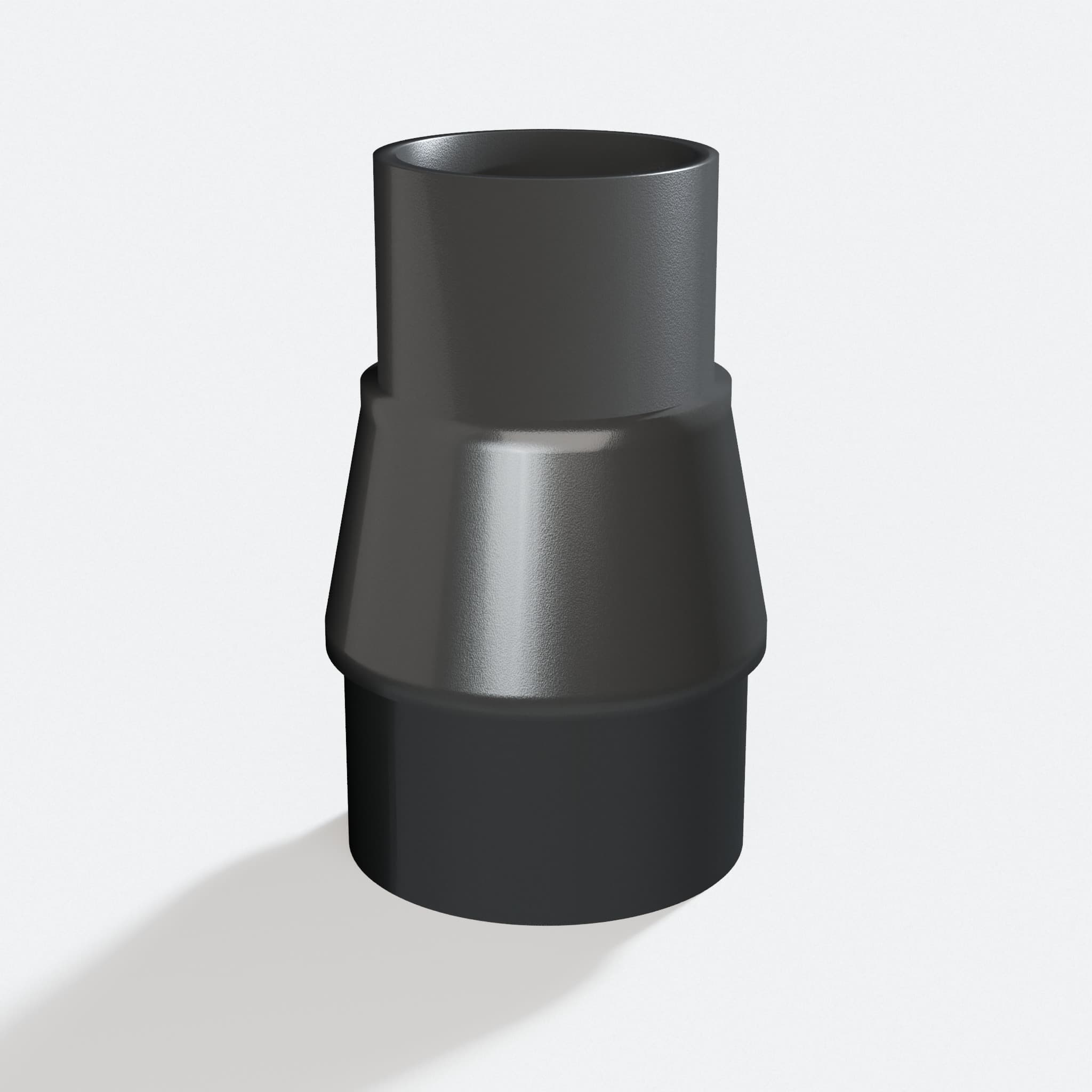 Adapter sized 38.1 mm to 47.6 mm for CMXEMAX69434501, rotated angle showing both stubs