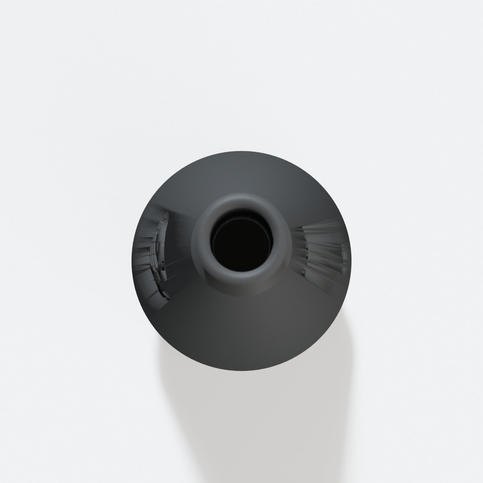 Top view into the 63.5 mm opening of the DBO380 adapter