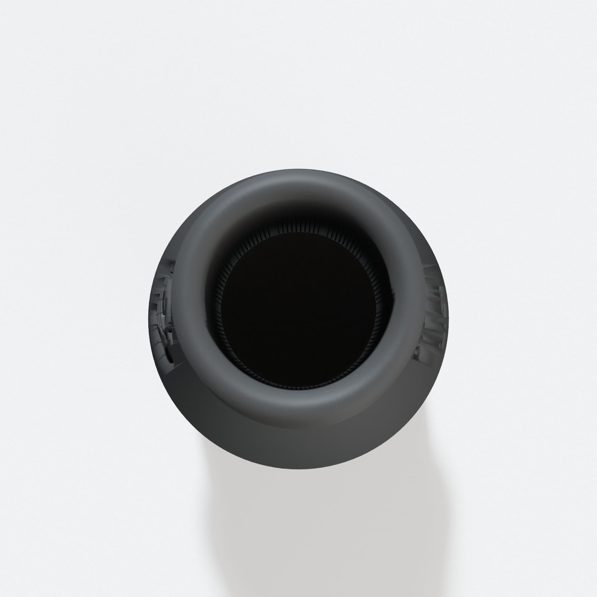 Top view into the 38.1 mm opening of the DJV182 adapter