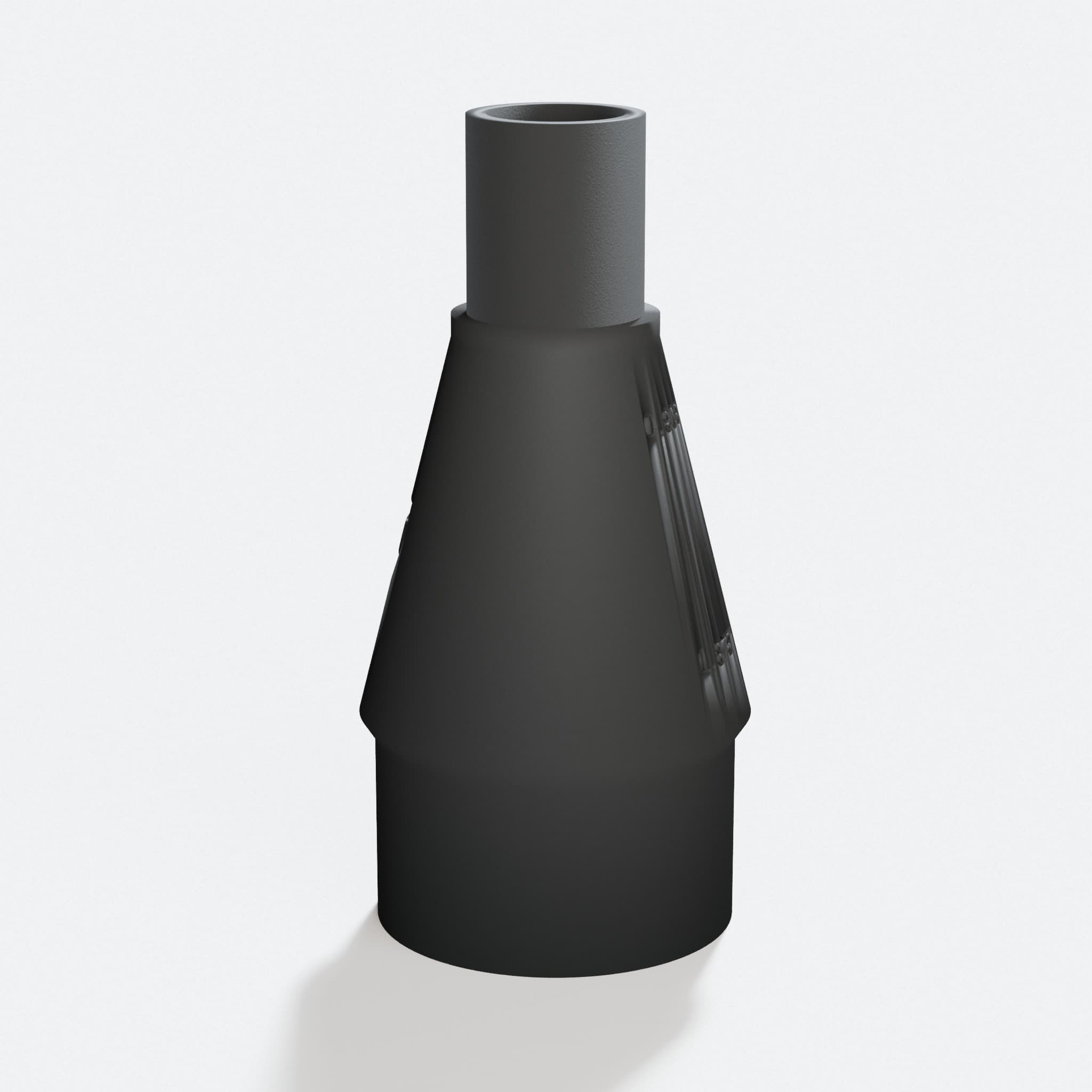 Close view of the middle of the DJV182 to Craftsman 20G adapter