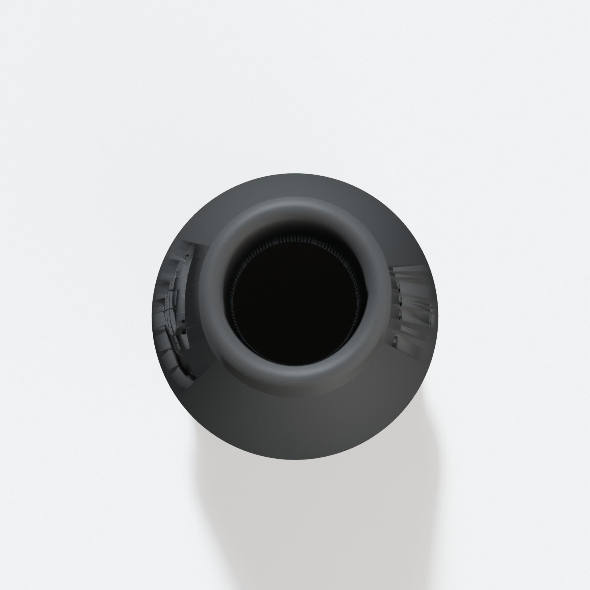 Top view into the 50.8 mm opening of the DJV182 adapter