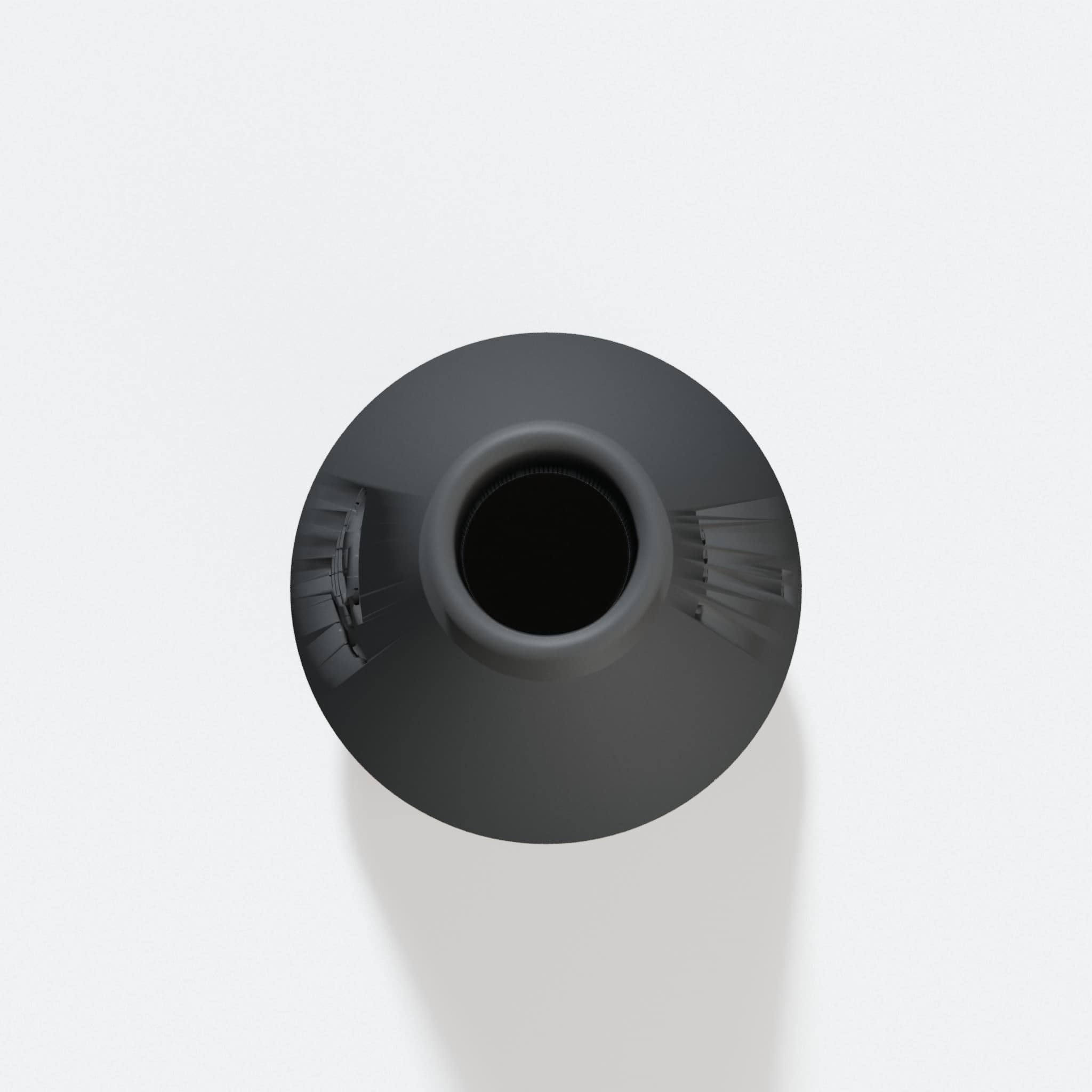 Top view into the 76.2 mm opening of the DJV182 adapter