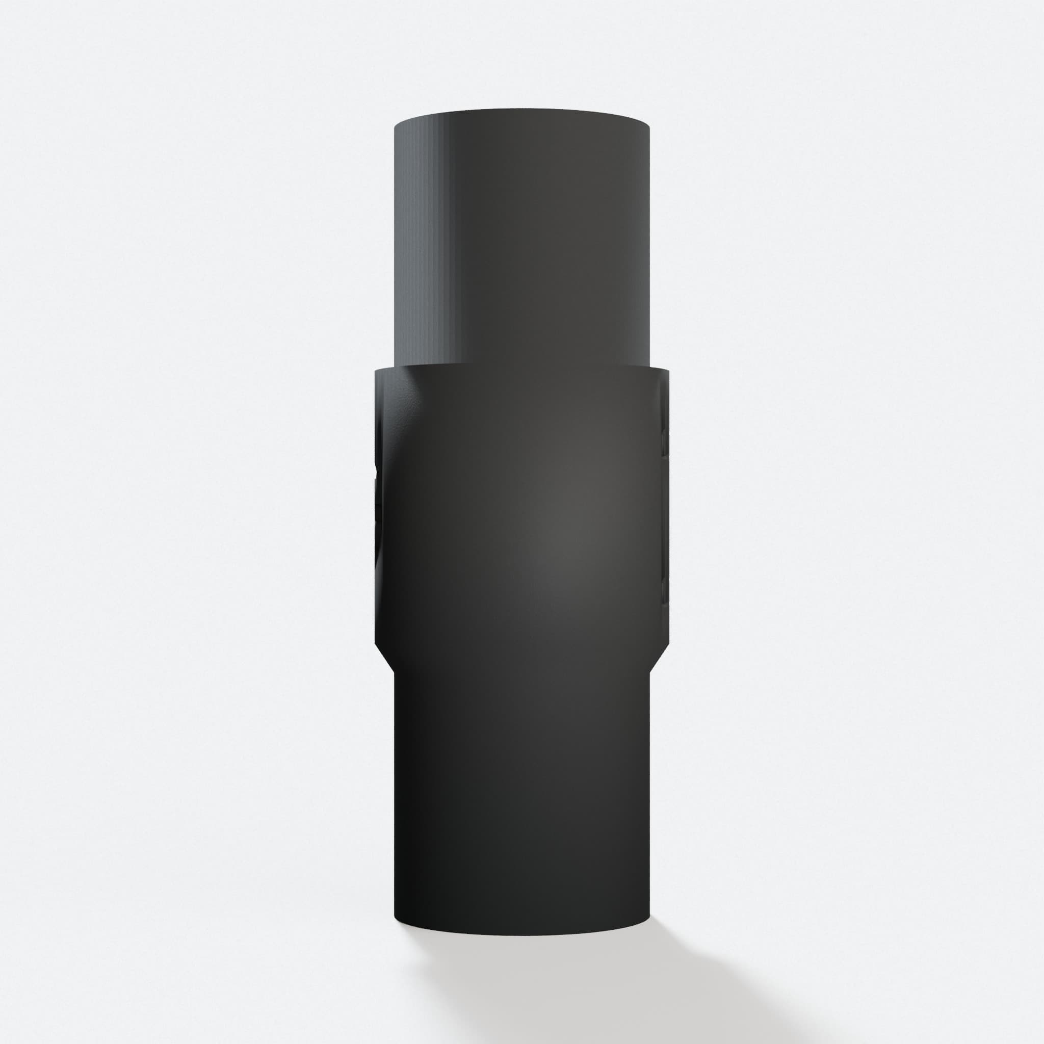 Front view of the Origin to 27mm Festool adapter