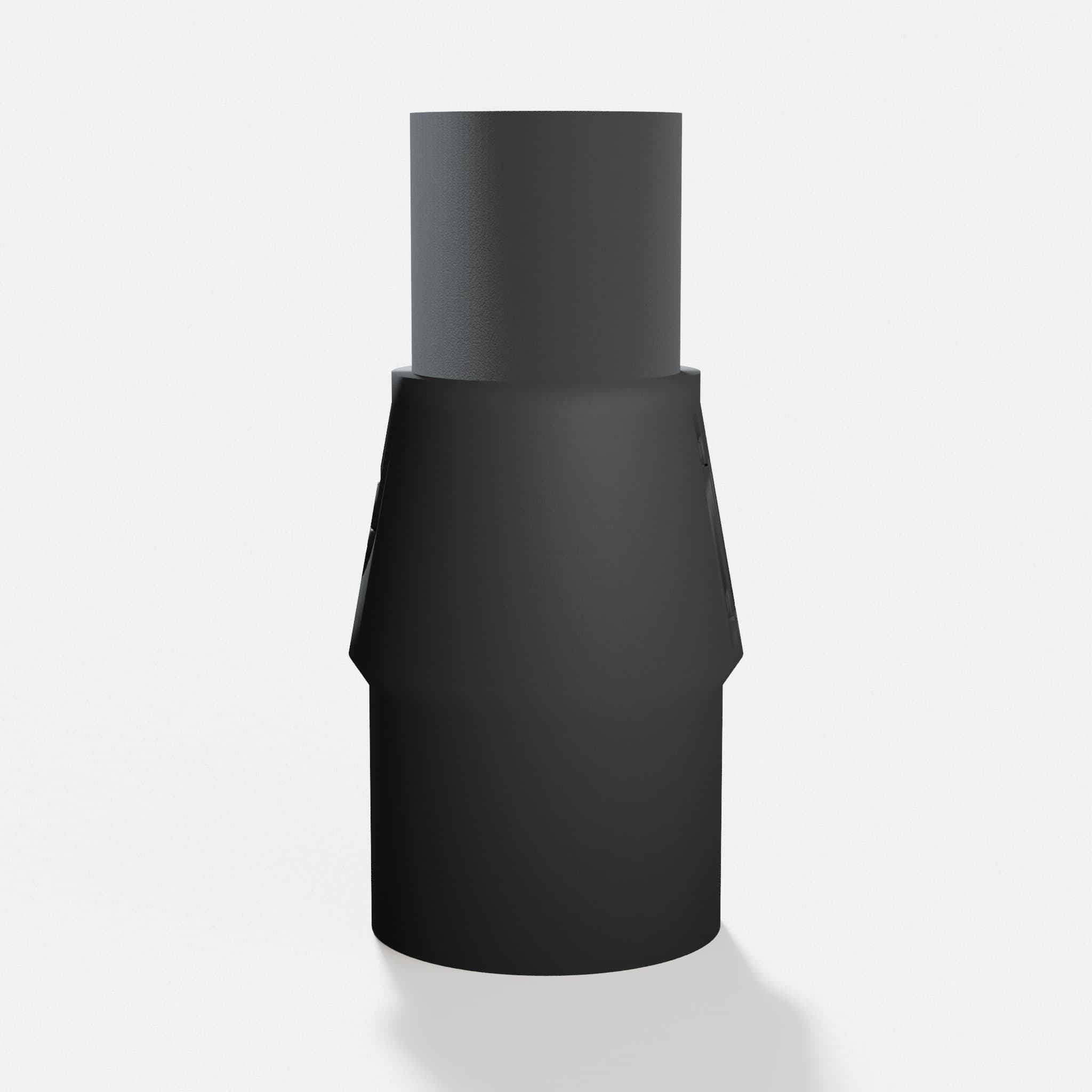 GulpDust PETG dust adapter that fits the Shaper Origin and connects to a 36mm Festool