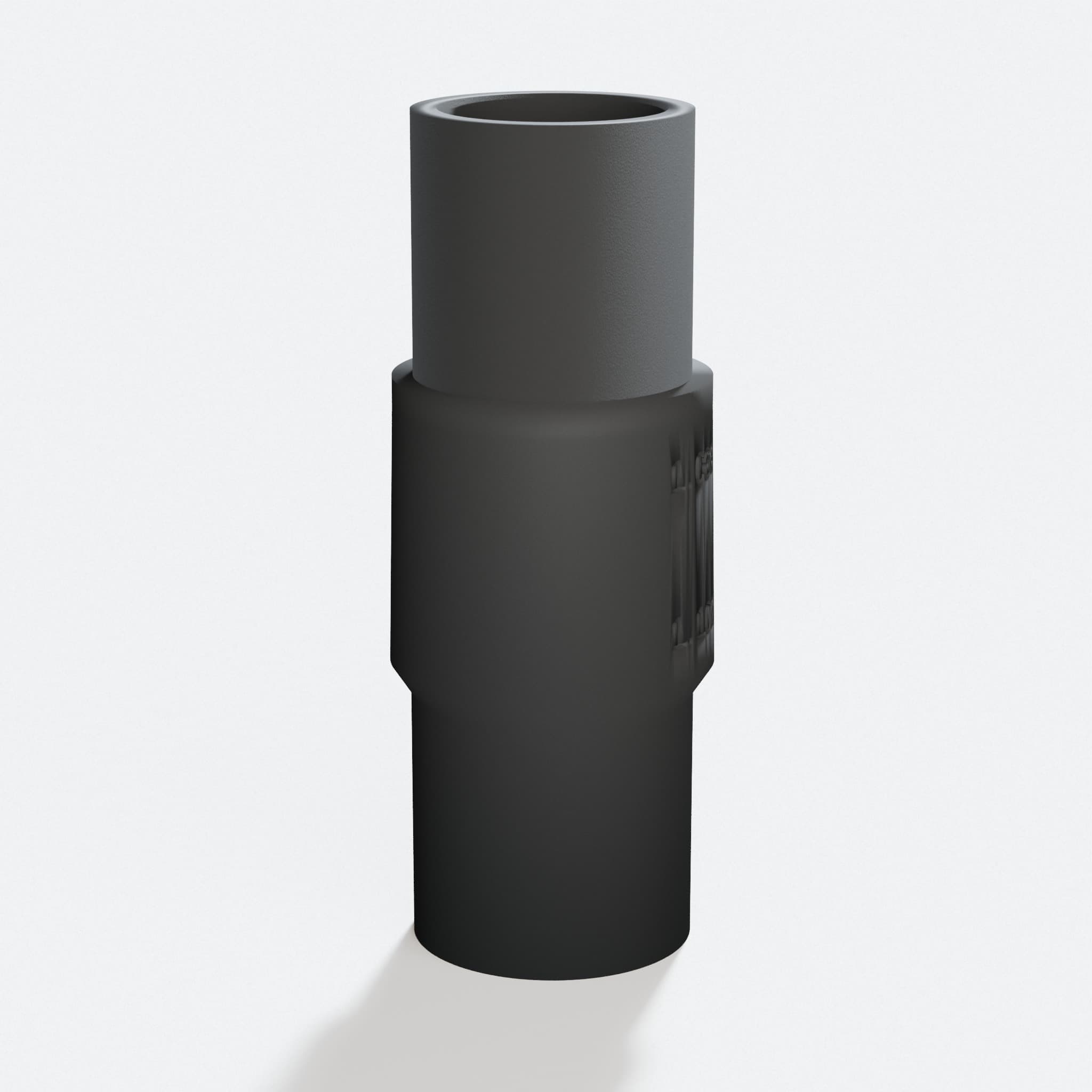 Close view of the middle of the ROS20VSK to 27mm Festool adapter