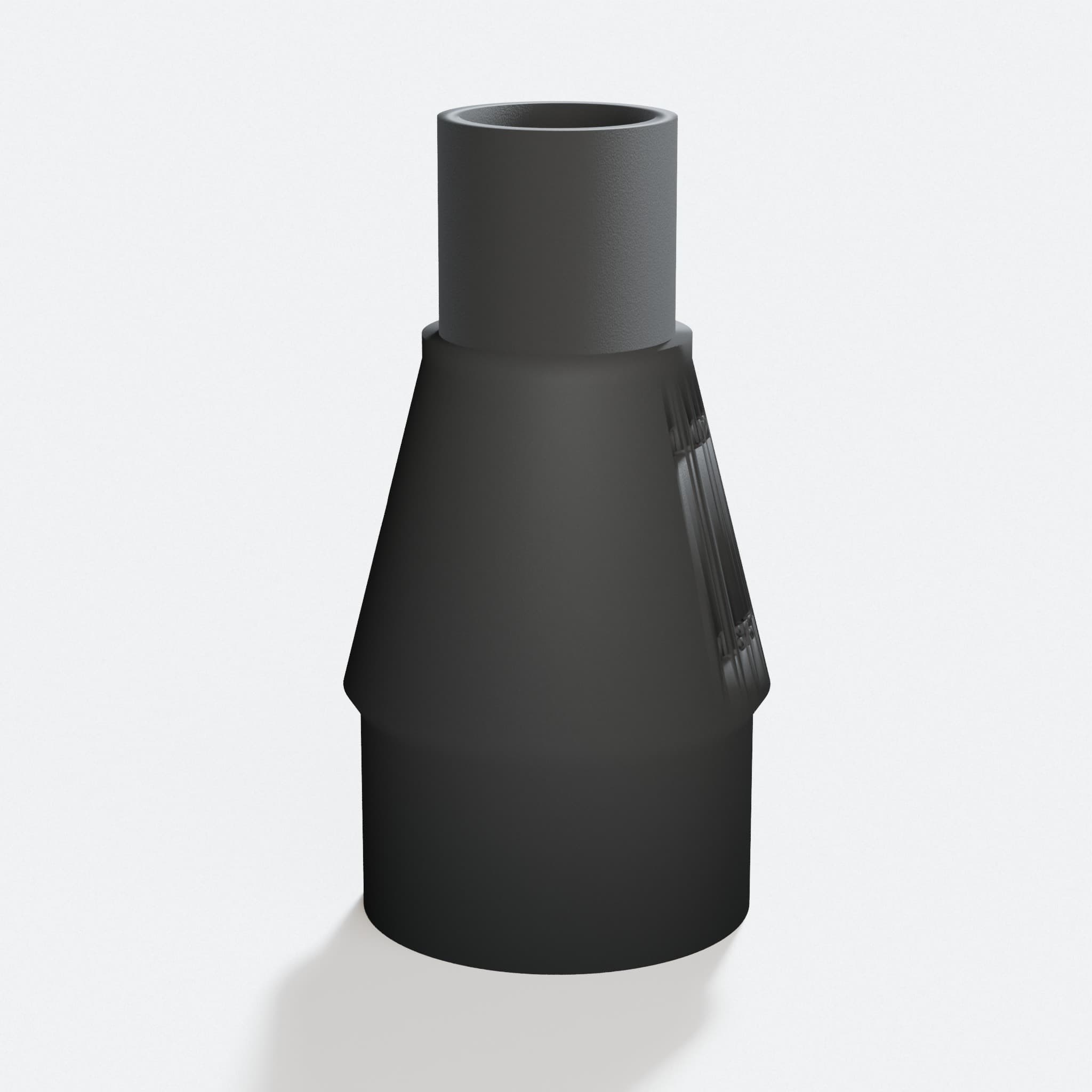 Close view of the middle of the ROS20VSK to M18 6G Vac adapter