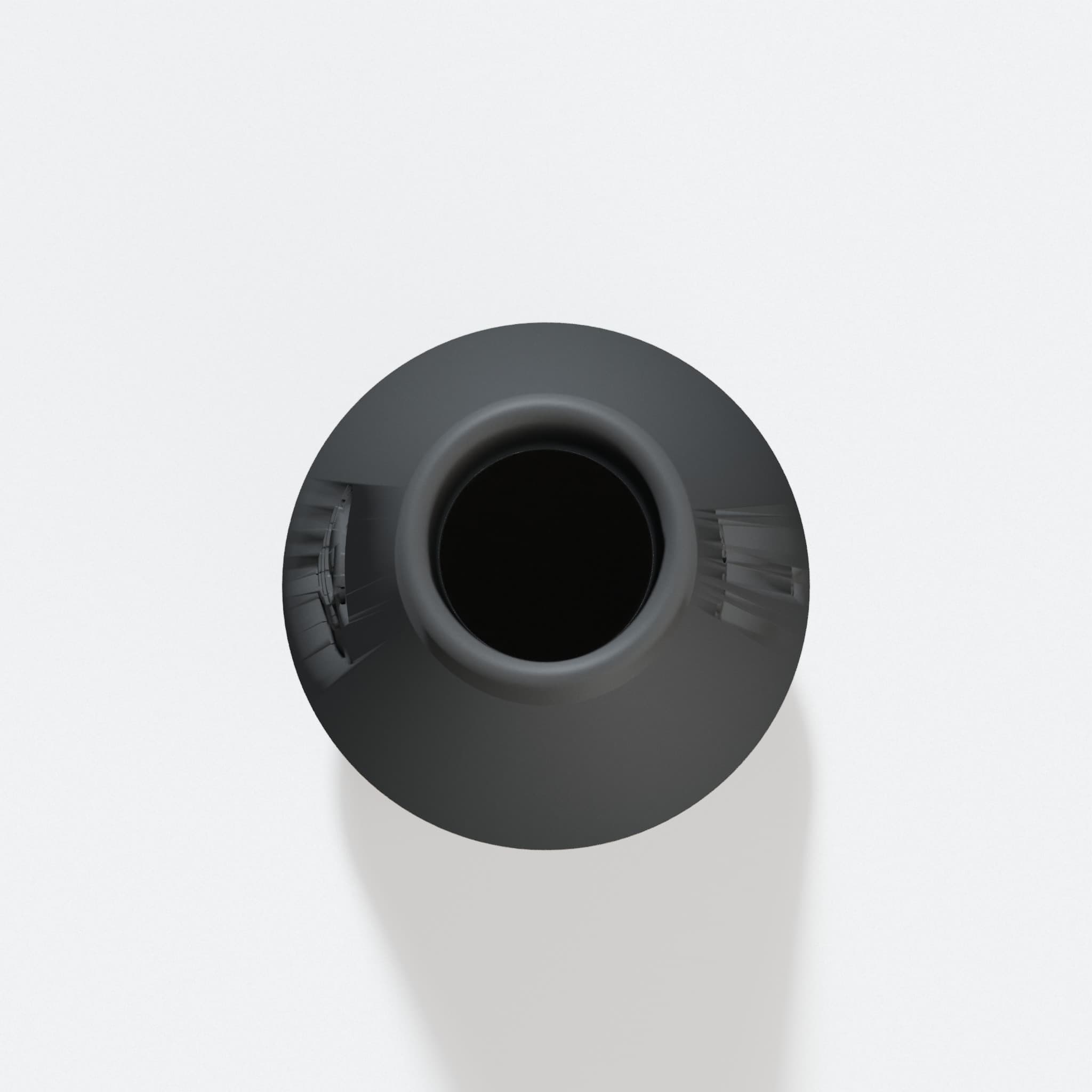 Top view into the 76.2 mm opening of the ROS20VSK adapter