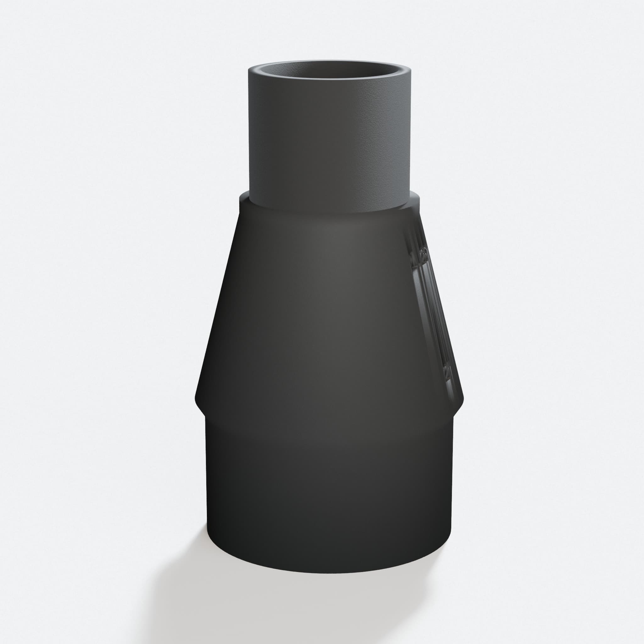Close view of the middle of the RT0702C to 2" Duct adapter