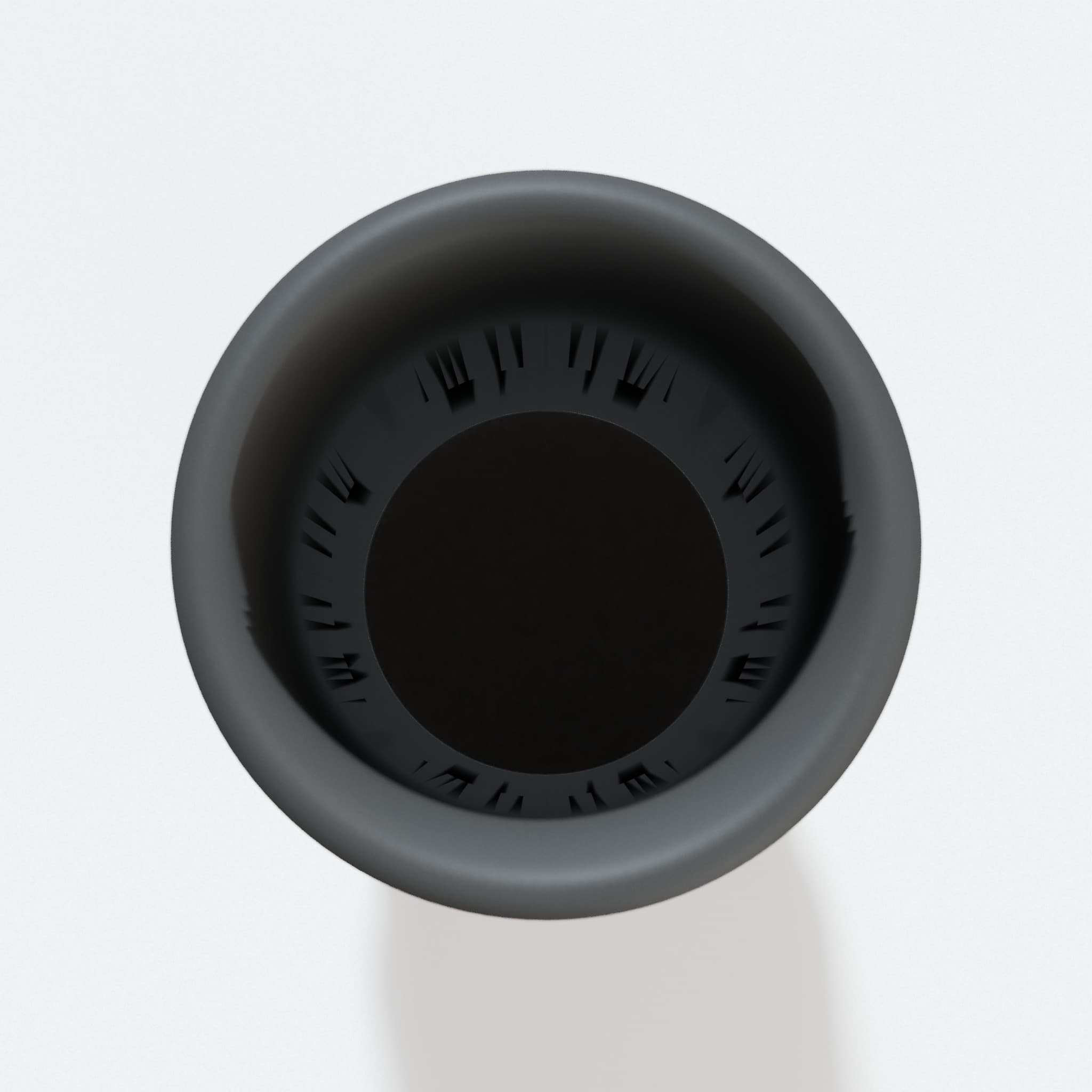 Top view into the 36 mm opening of the DWS713 adapter