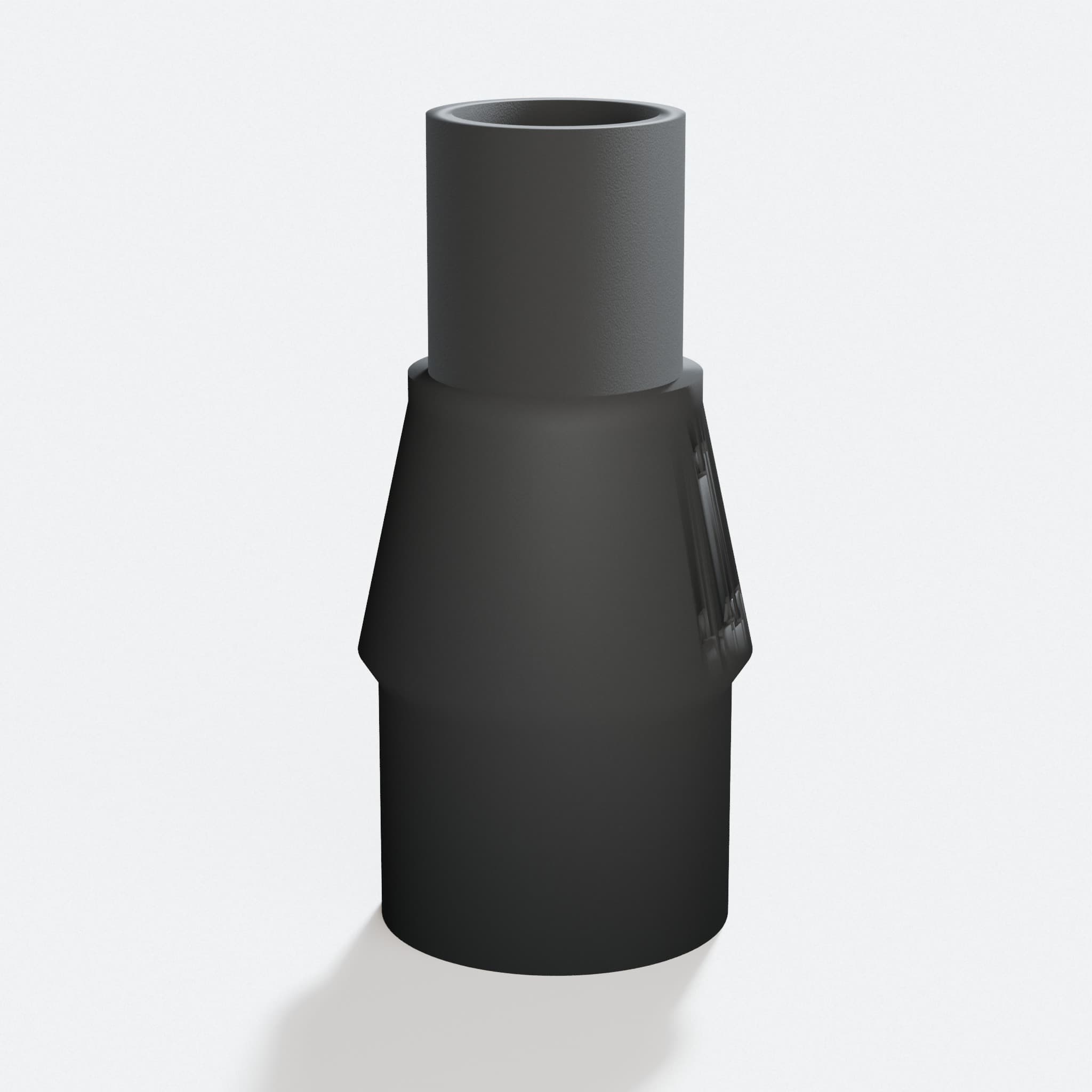 Close view of the middle of the XSH06Z to 1" Duct adapter