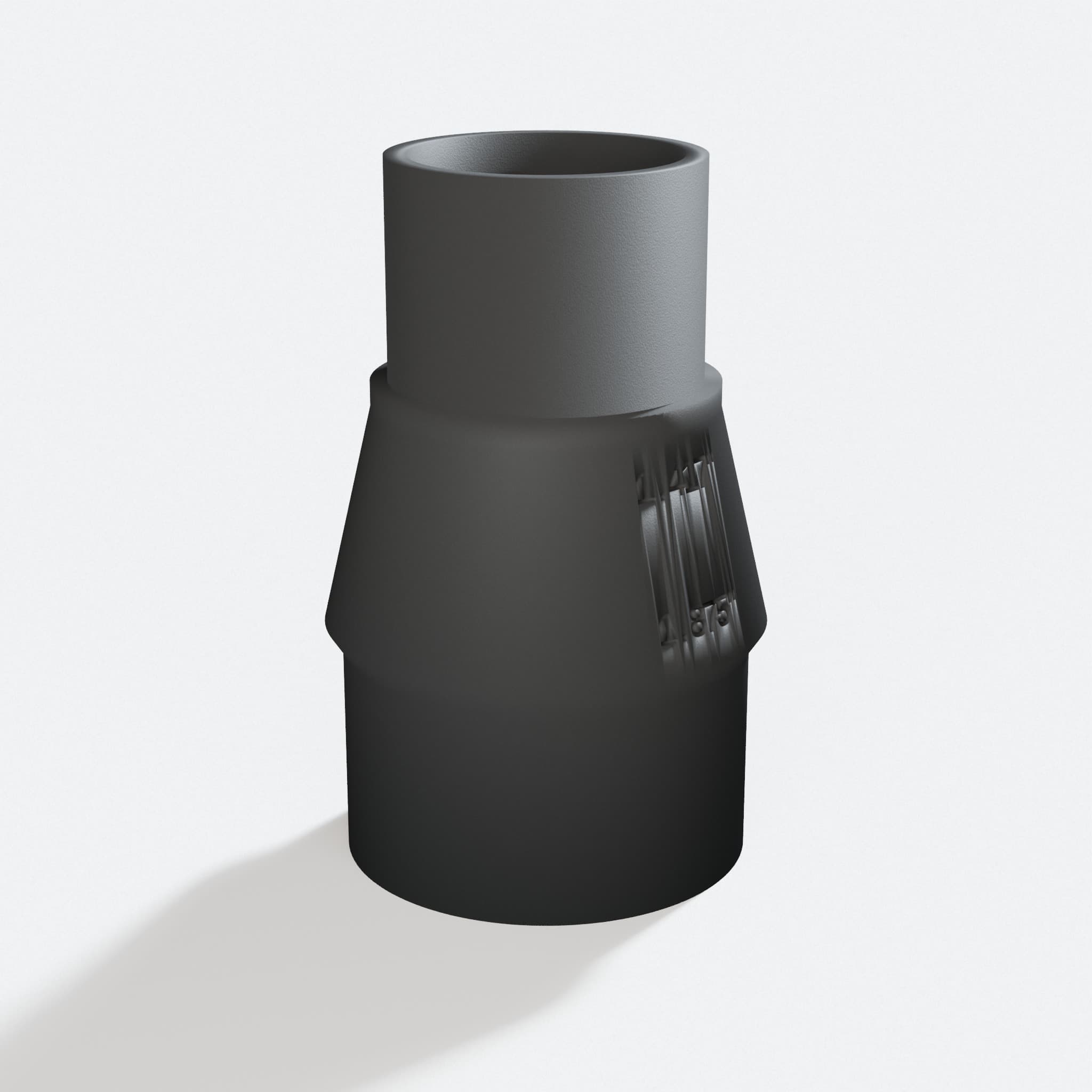 Three quarter turn view of the XSH06Z to Craftsman 20G adapter