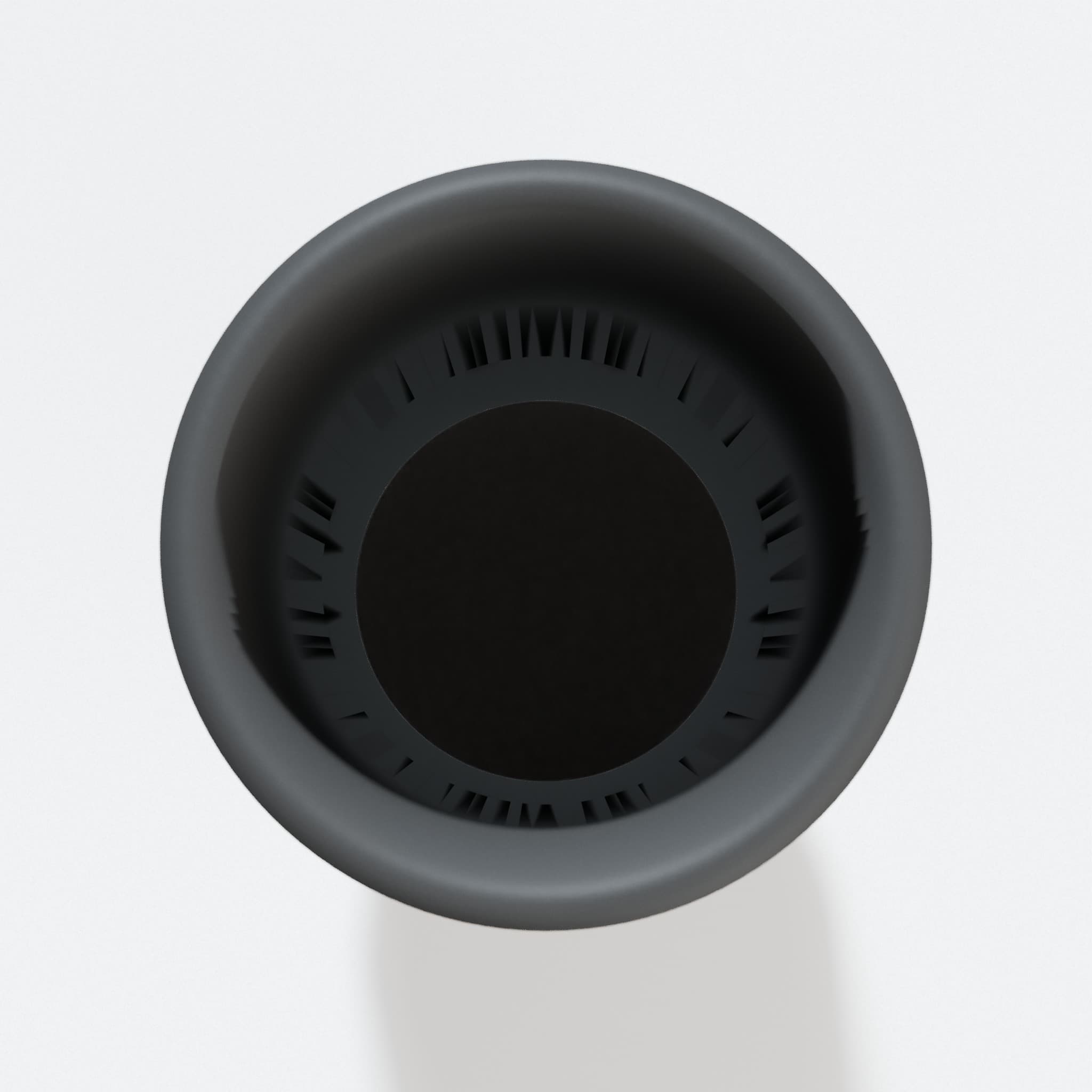 Top view into the 38.1 mm opening of the R8606B adapter