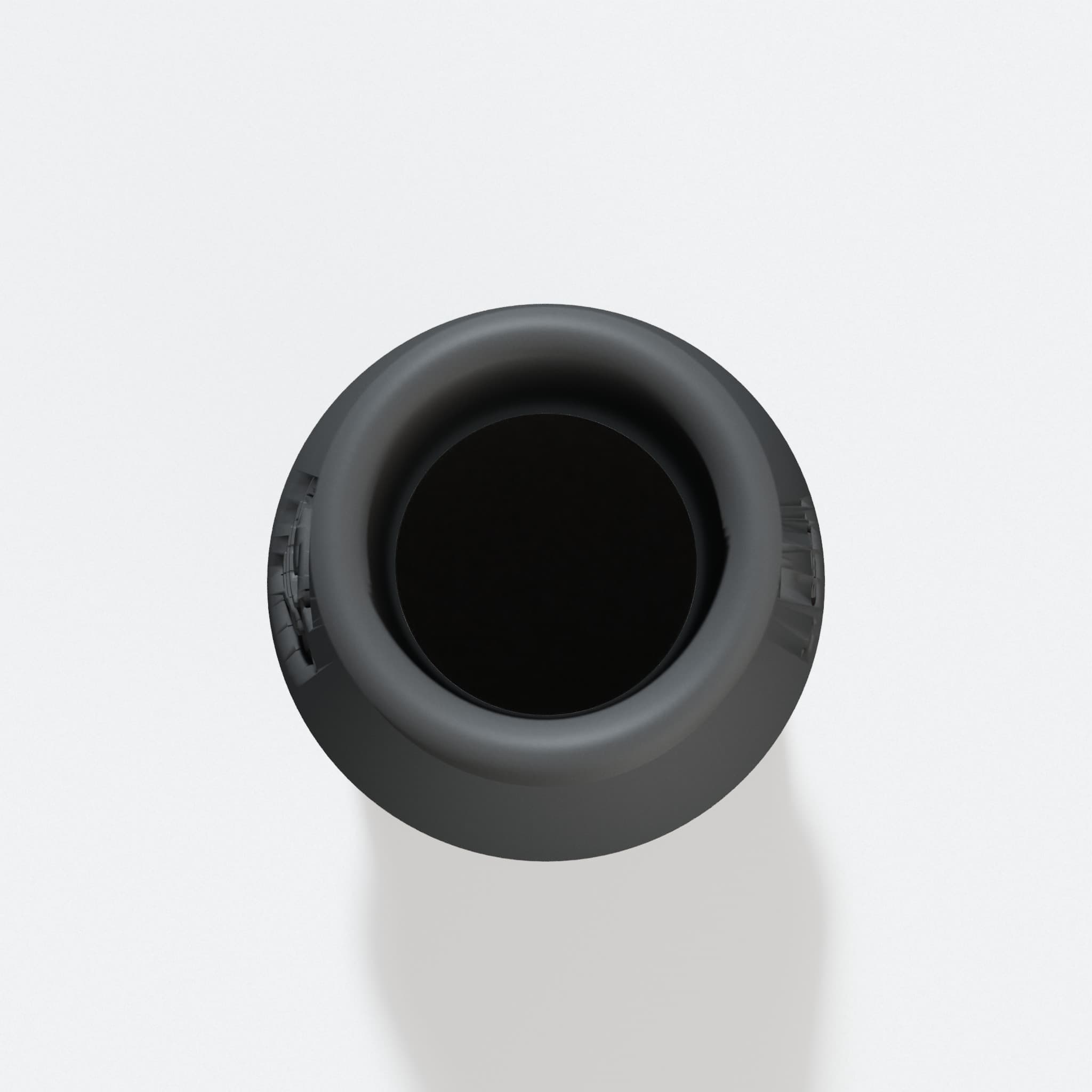 Top view into the 25.4 mm opening of the DCP580B adapter