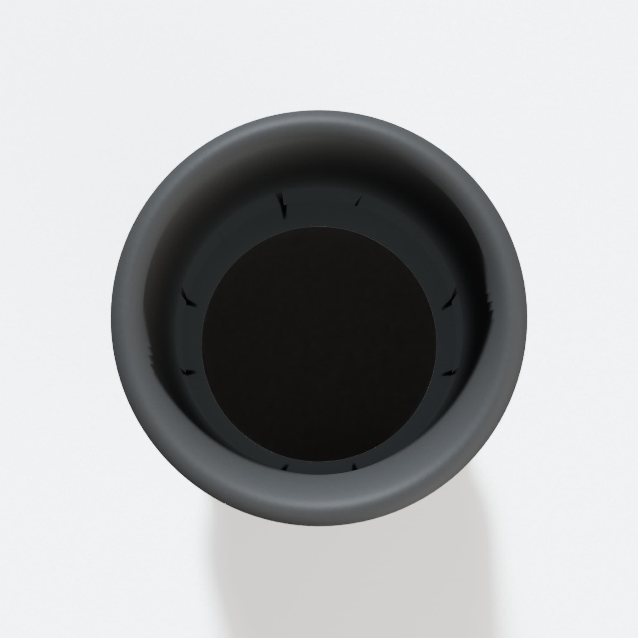 Top view into the 38.1 mm opening of the DCP580B adapter