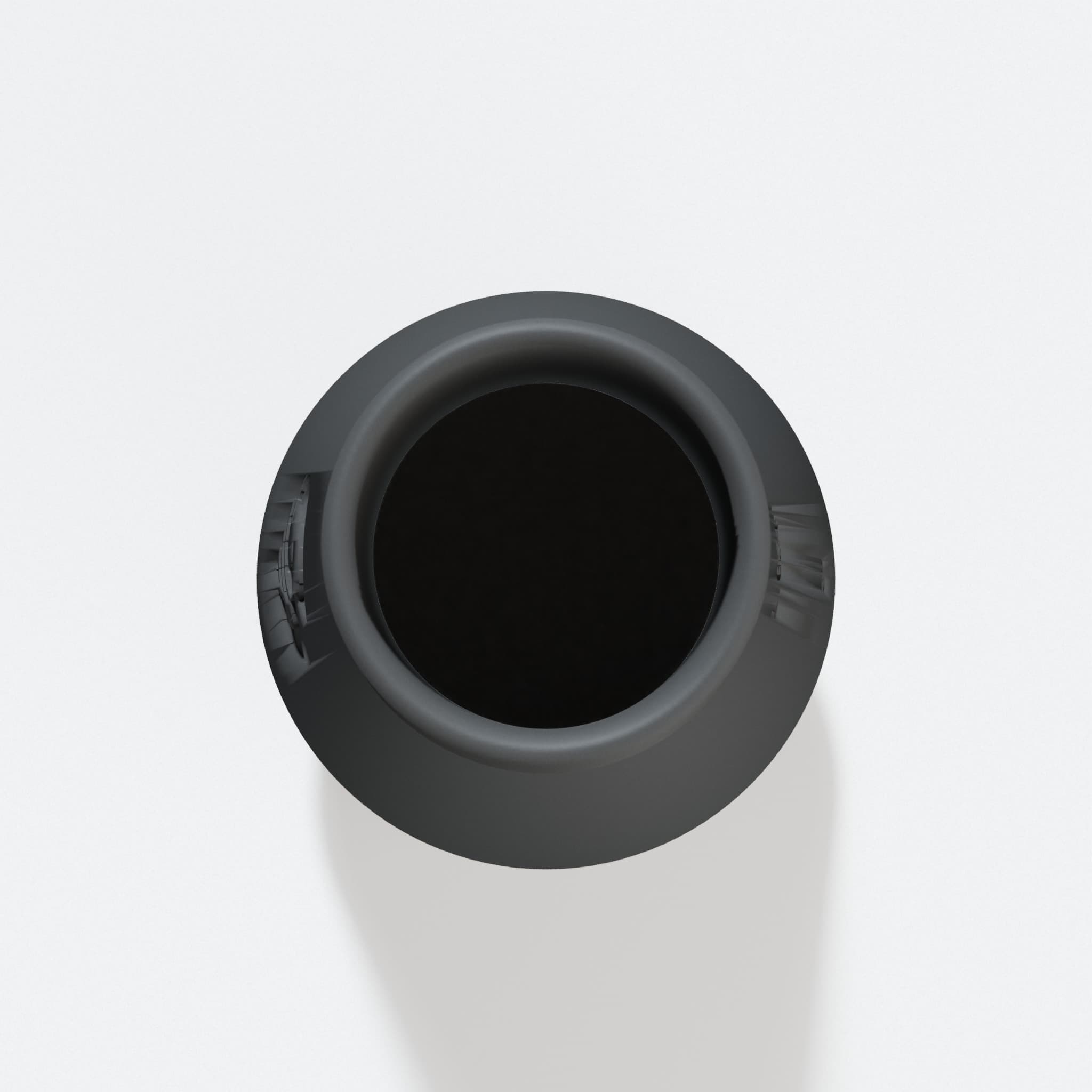 Top view into the 76.2 mm opening of the DCP580B adapter