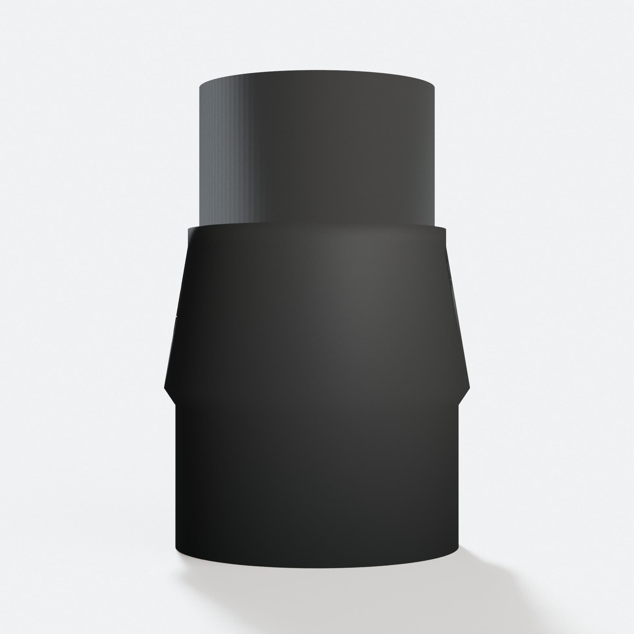 Front view of the DWE6423K to 2" Duct adapter