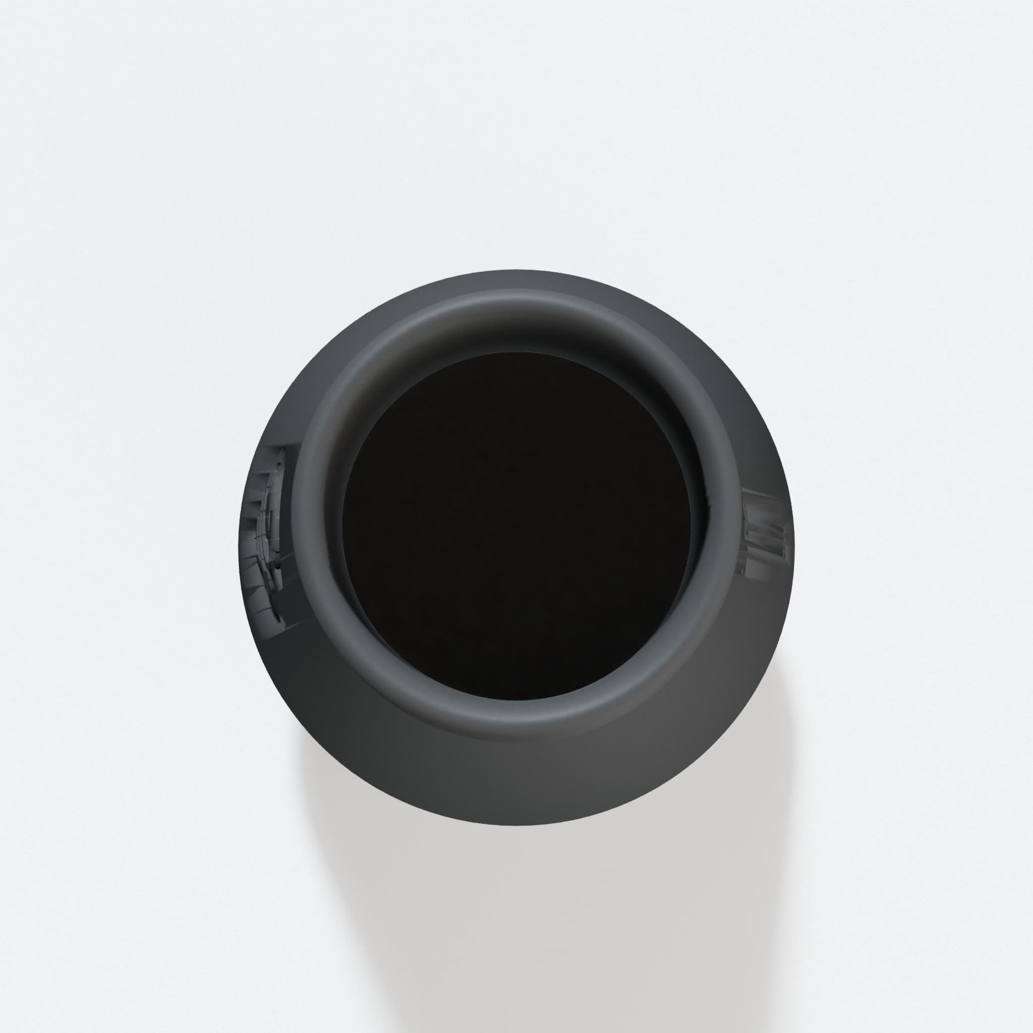 Top view into the 76.2 mm opening of the GCM12SD adapter
