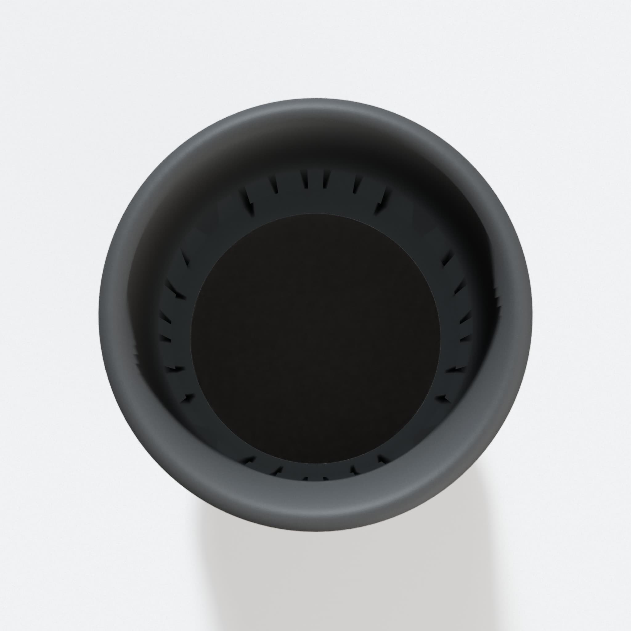 Top view into the 47.6 mm opening of the KP0810 adapter