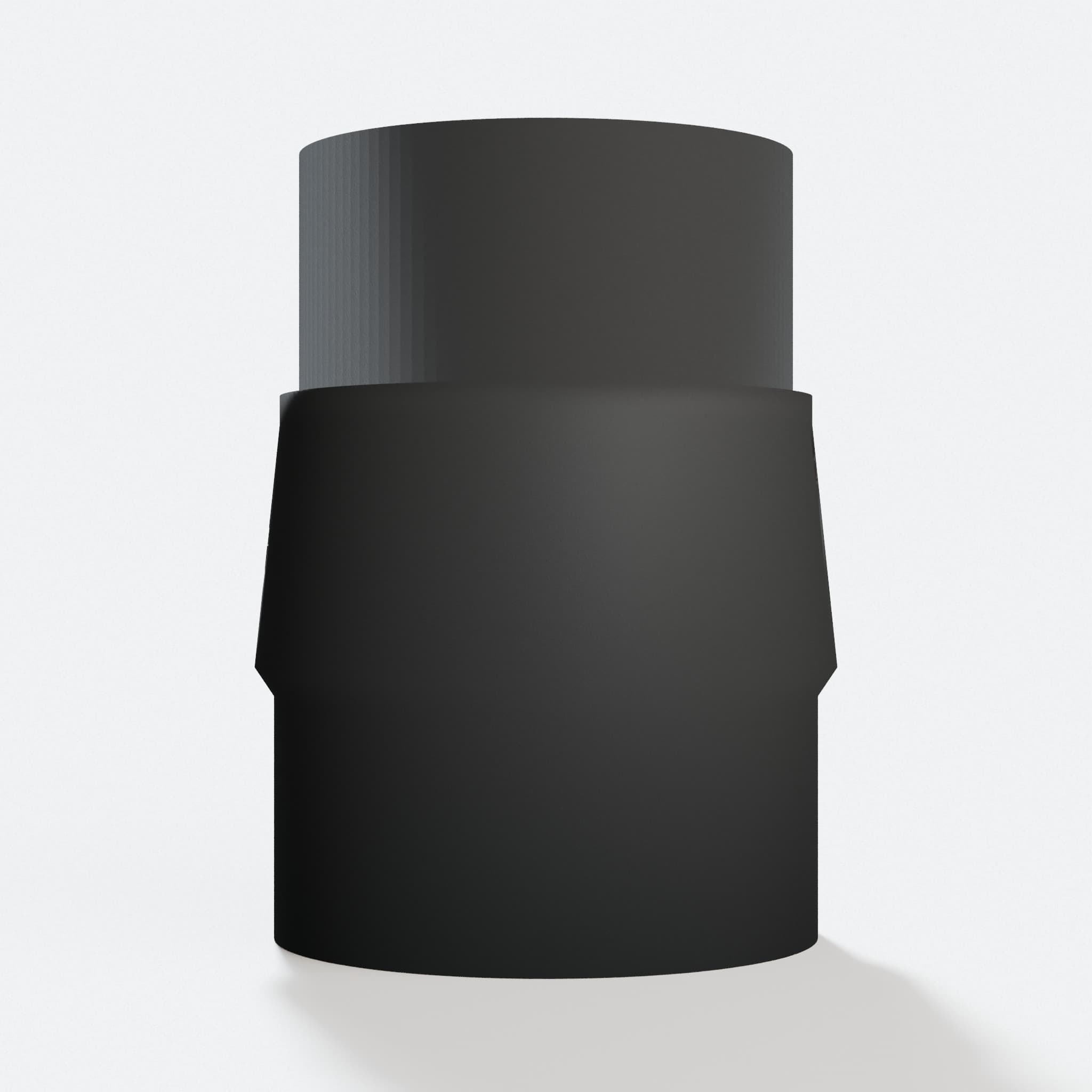 Front view of the SM3055LW to Bauer 6G Vac adapter