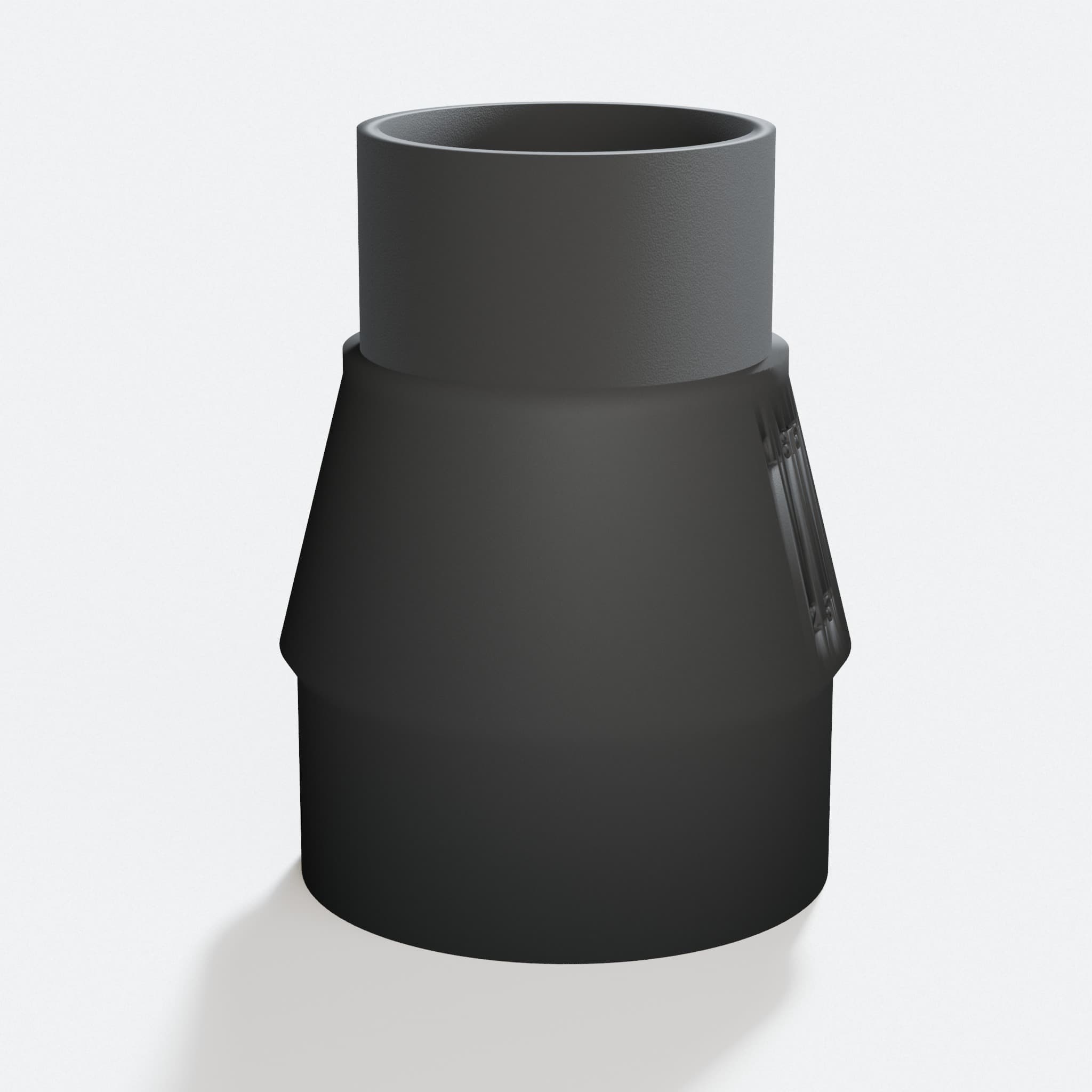 Close view of the middle of the CMXXSAX69434605 to 1.875" Duct adapter