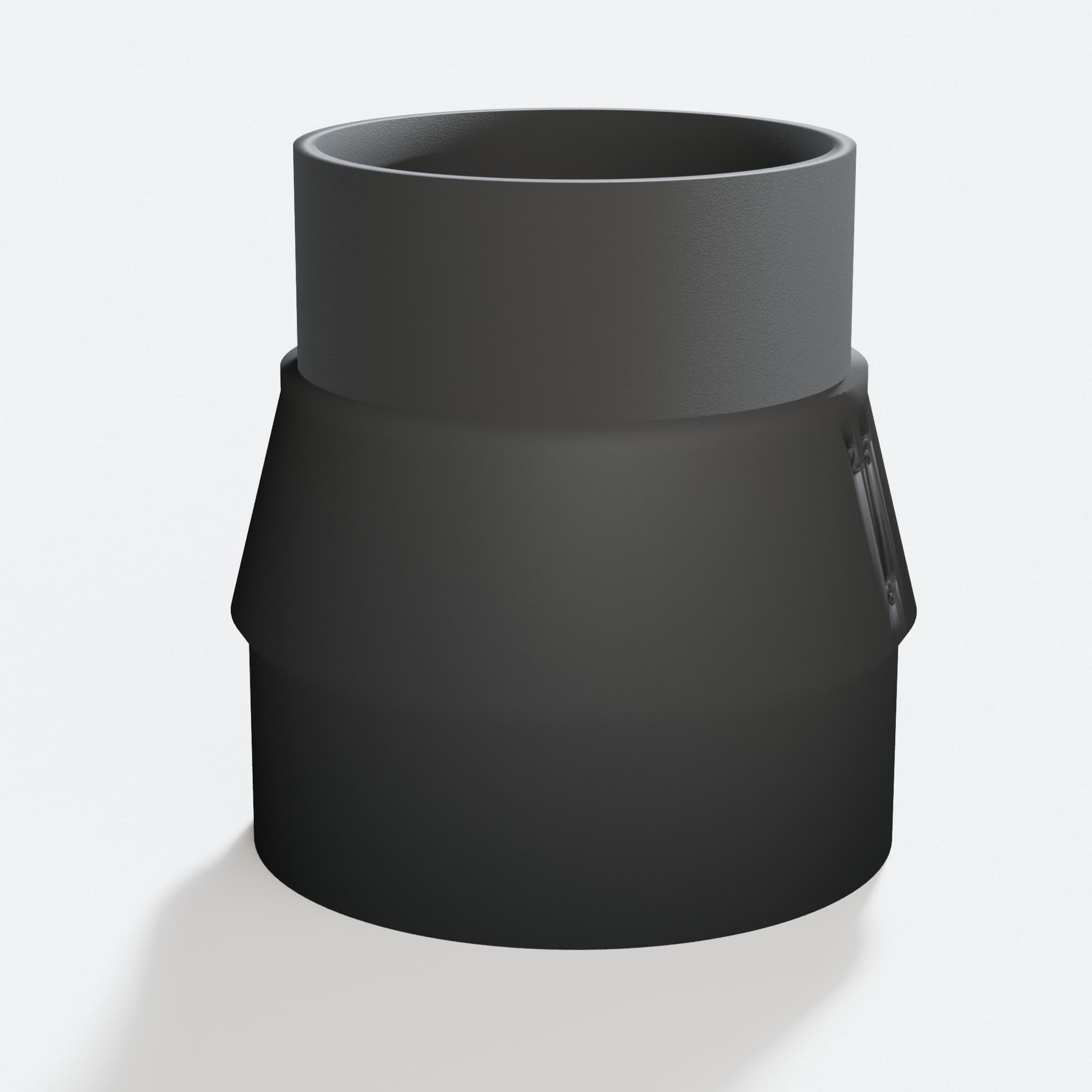 Close view of the middle of the CMXXSAX69434605 to 3" Duct adapter