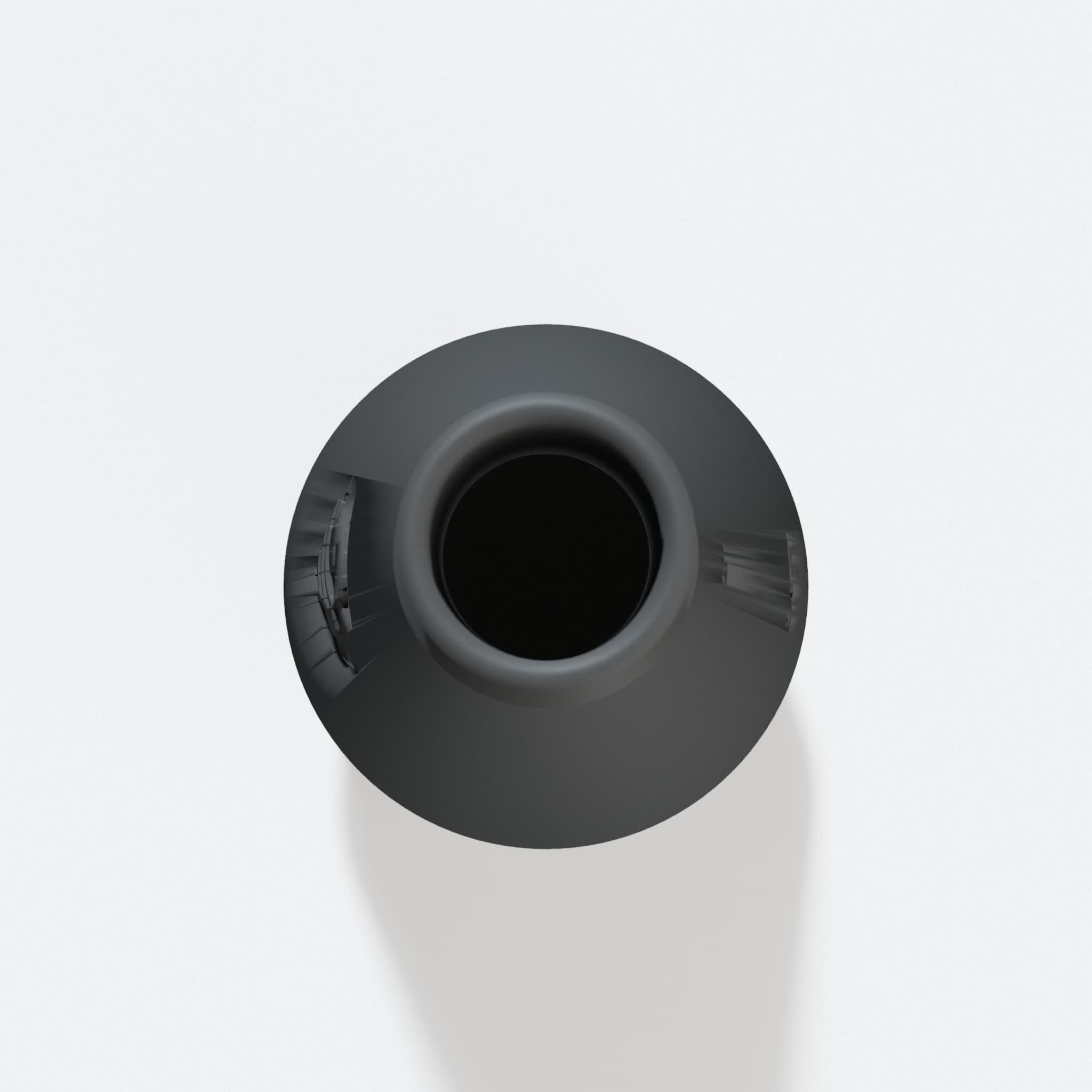 Top view into the 25.4 mm opening of the 2012NB adapter