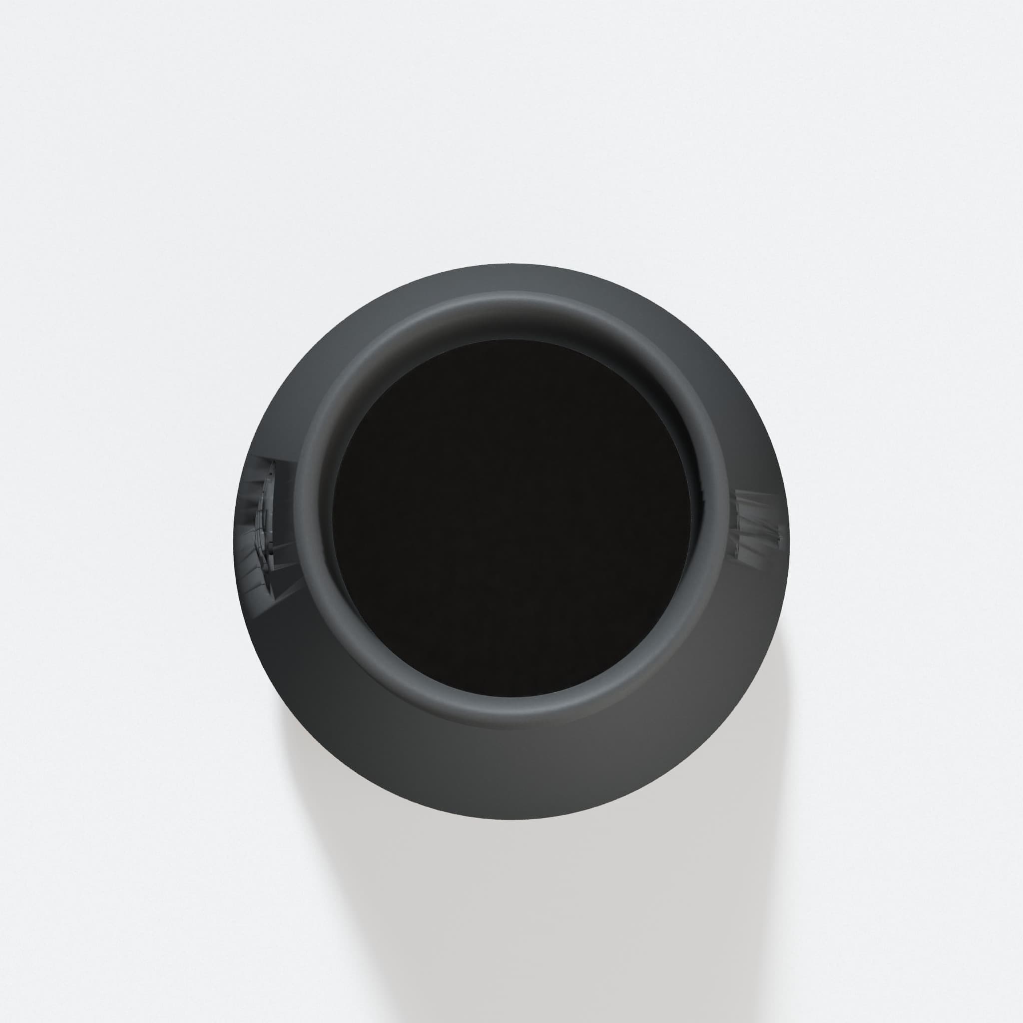 Top view into the 57.15 mm opening of the 50110CC-WHD adapter