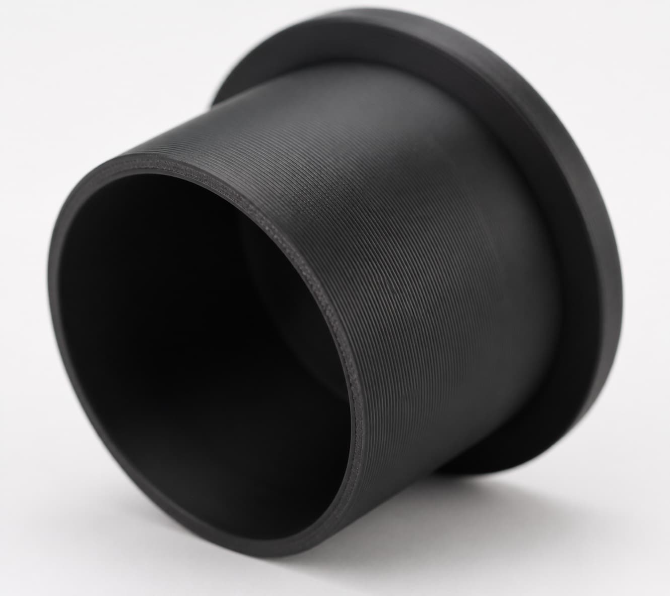 1 inch End Cap - 3D Printed Dust Collection Fitting, close view of the printed surface