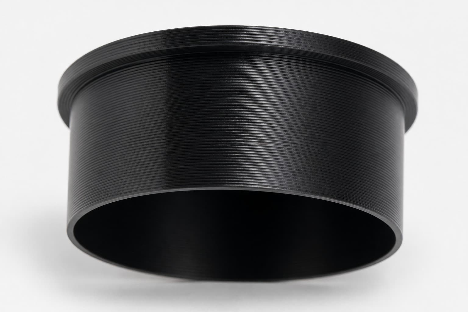 2-1/4 inch End Cap - 3D Printed Dust Collection Fitting, close view of the printed surface