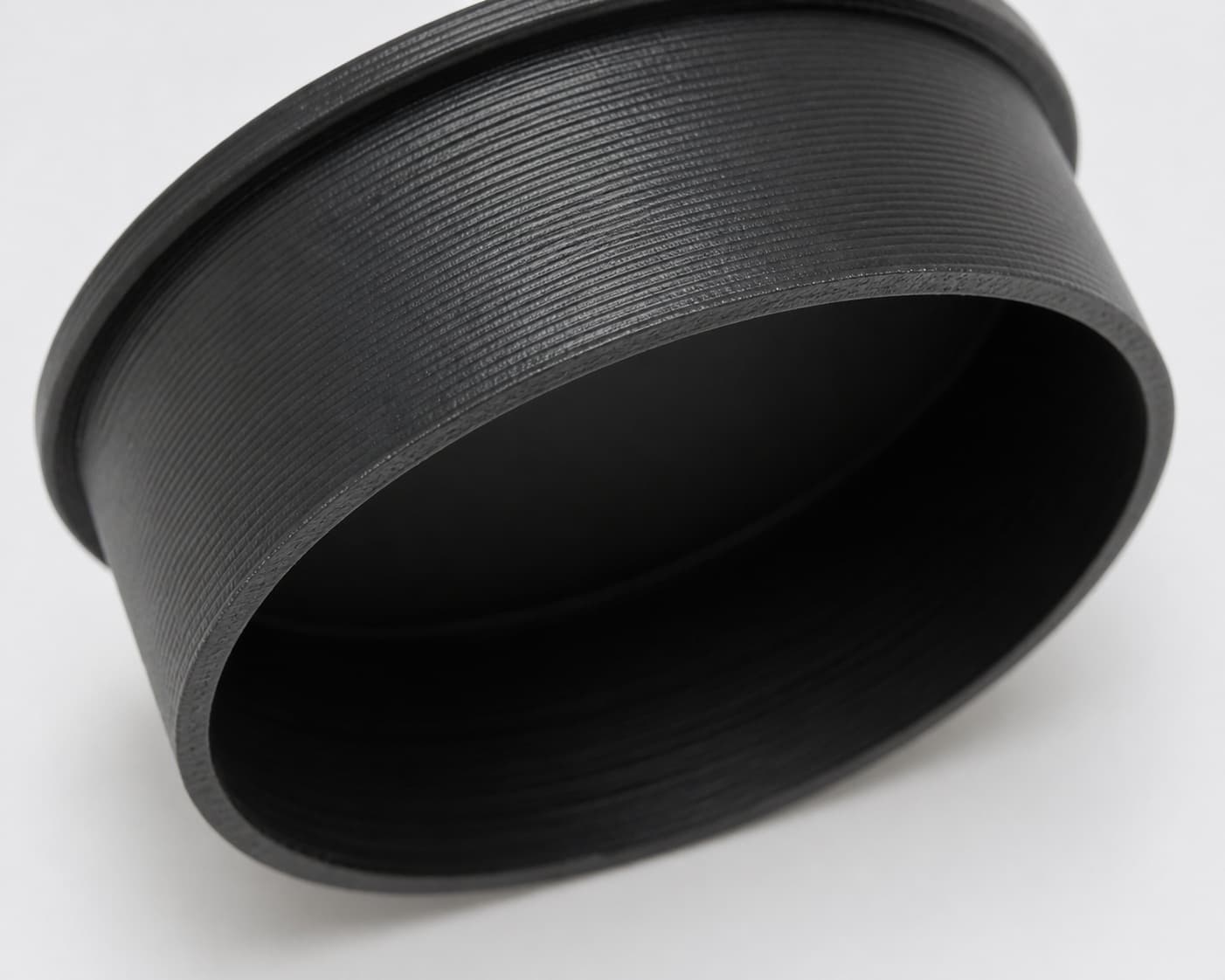 5 inch End Cap - 3D Printed Dust Collection Fitting, close view of the printed surface