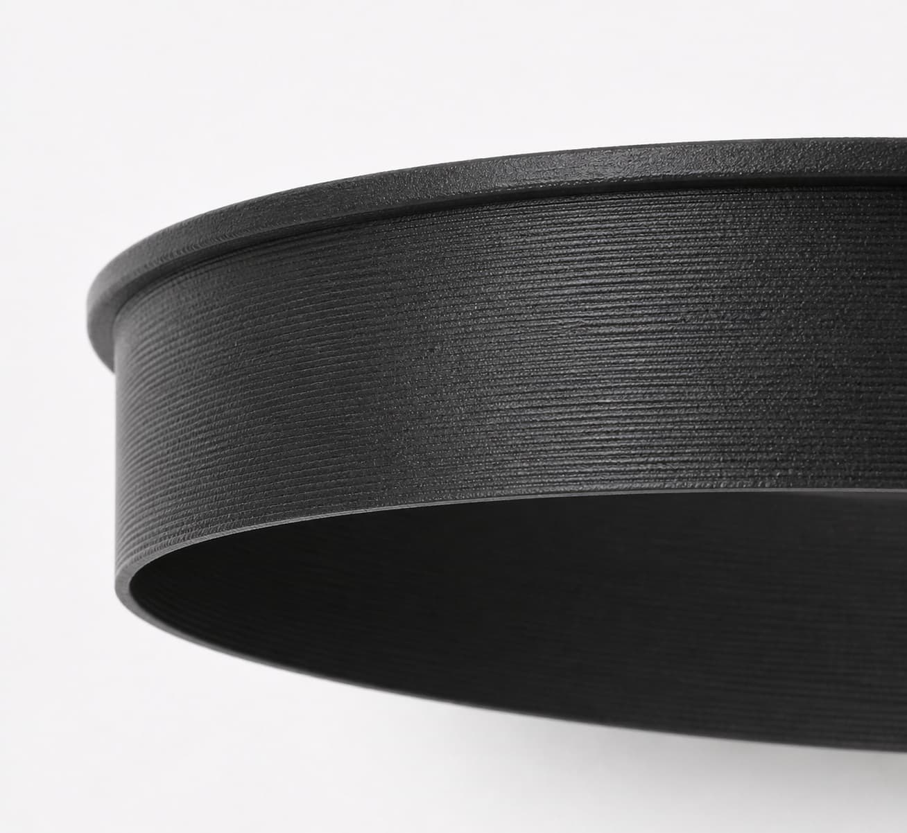 8 inch End Cap - 3D Printed Dust Collection Fitting, close view of the printed surface