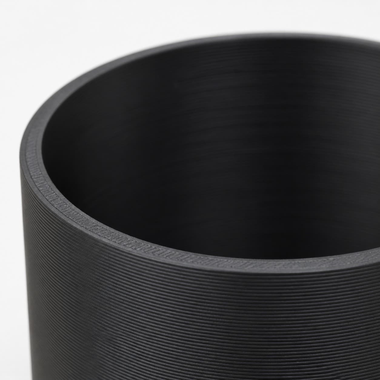 5 inch Coupler - 3D Printed Dust Collection Fitting, close view of the printed surface
