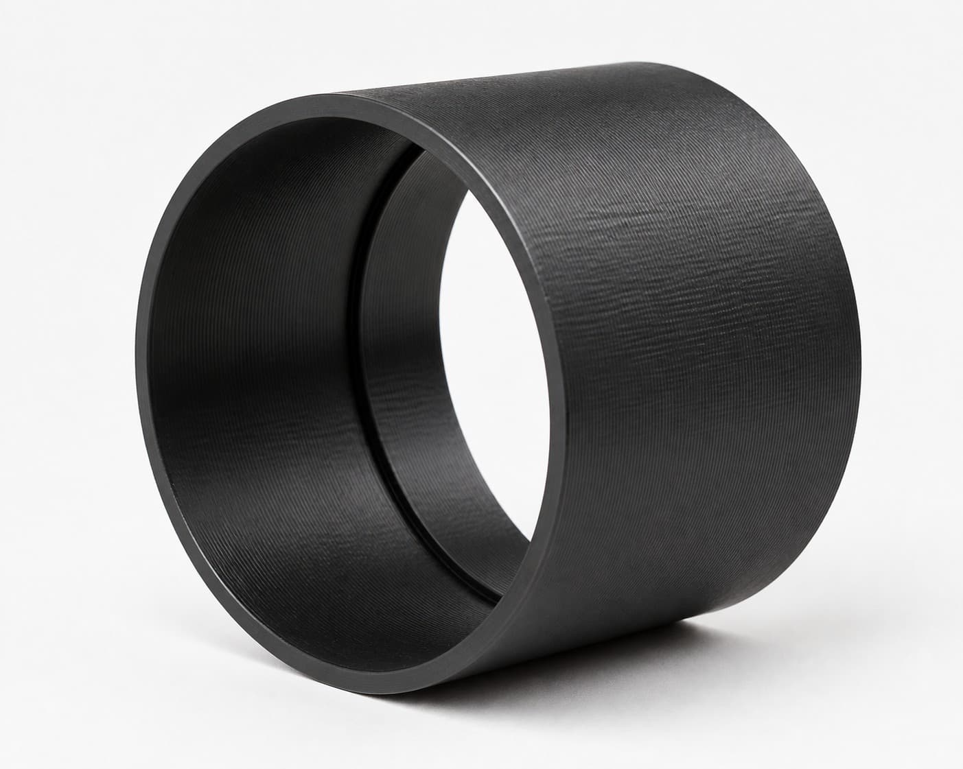 7 inch Coupler - 3D Printed Dust Collection Fitting, close view of the printed surface