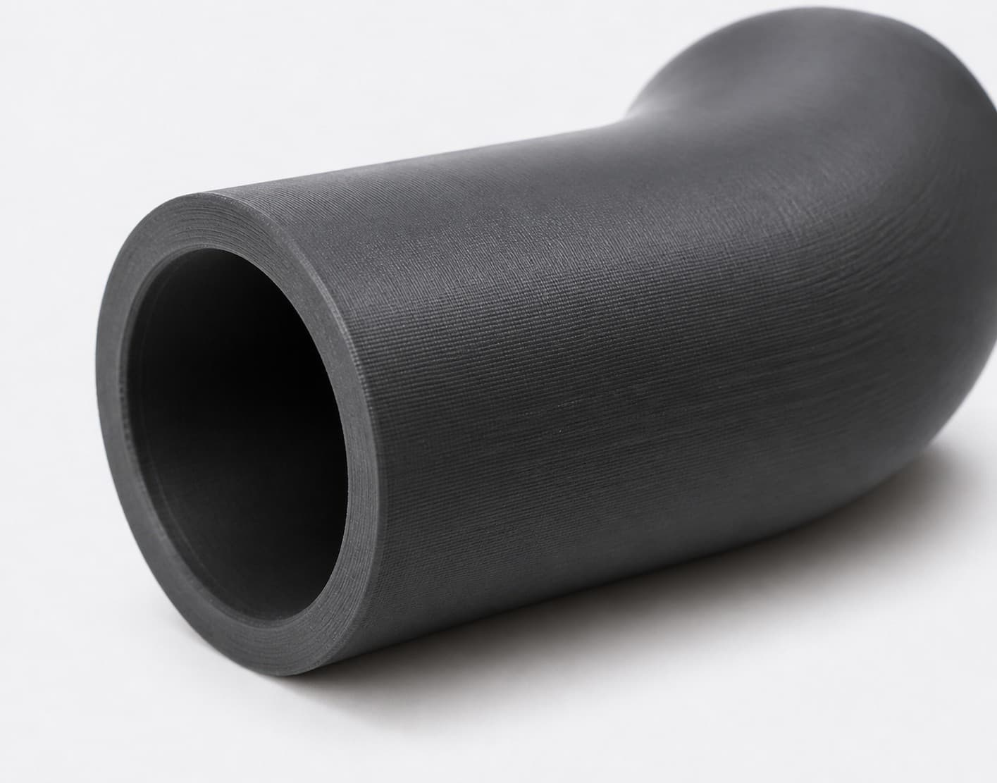 1 inch 45 Degree Elbow - 3D Printed Dust Collection Fitting, close view of the printed surface