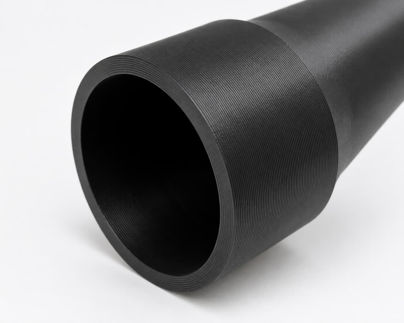 2-1/4 inch to 1 inch Tapered Transition - 3D Printed Dust Collection, close view of the printed surface