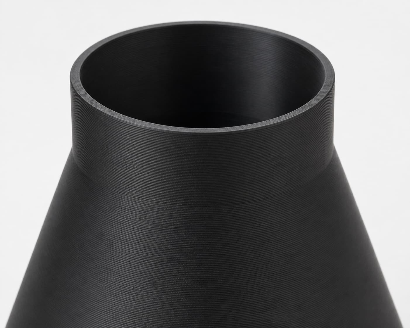 8 inch to 3-1/2 inch Tapered Transition - 3D Printed Dust Collection, close view of the printed surface