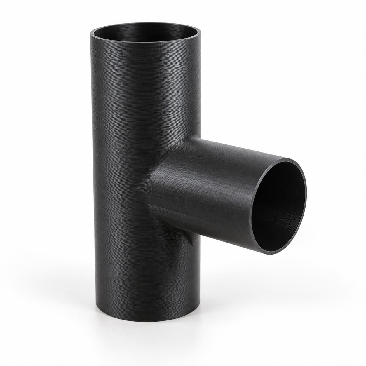 1-7/8 inch to 1-1/2 inch Tee Fitting - 3D Printed Dust Collection Fitting, product photo