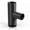 1-7/8 inch to 1-1/4 inch Tee Fitting - 3D Printed Dust Collection Fitting, product photo