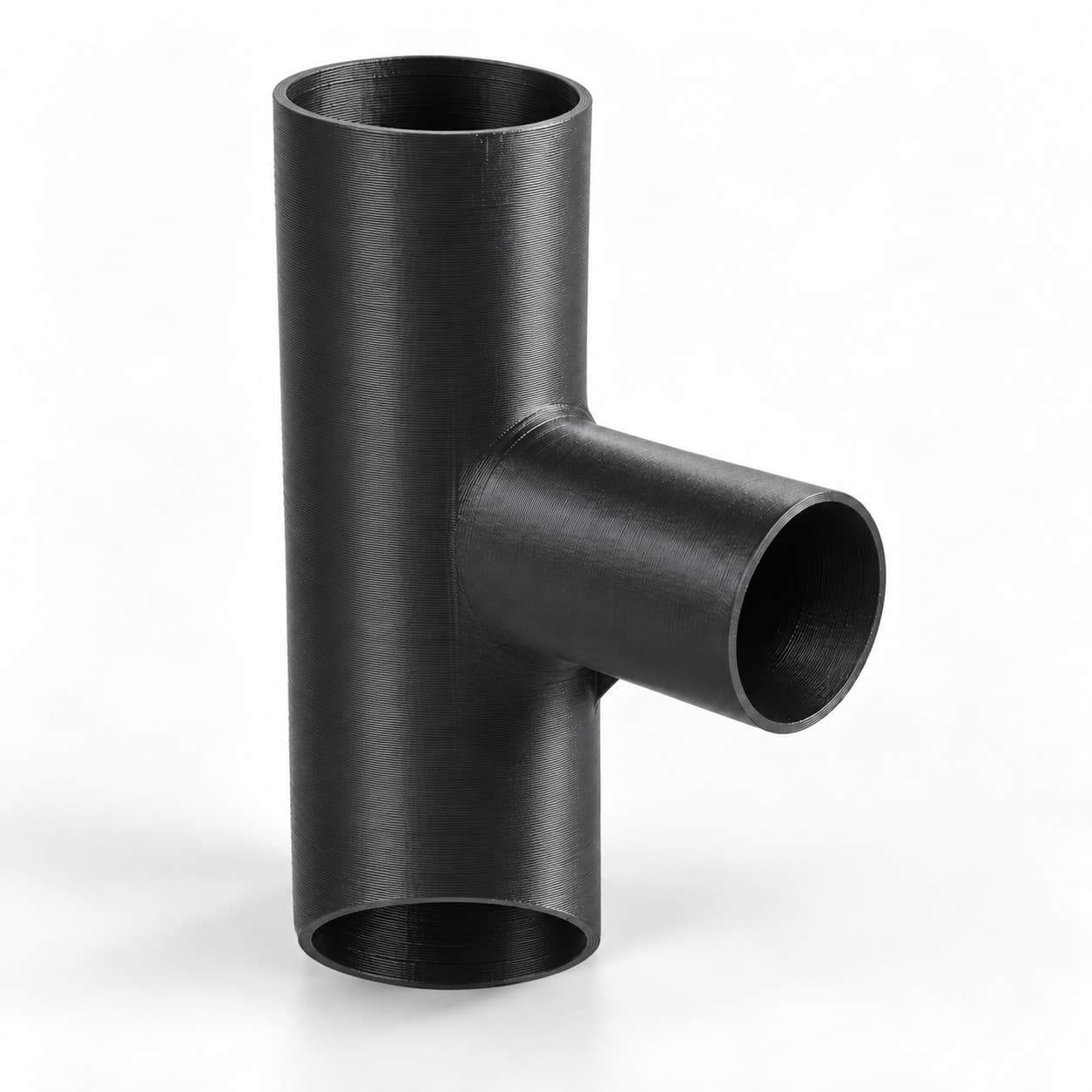 1-7/8 inch to 1-1/4 inch Tee Fitting - 3D Printed Dust Collection Fitting, product photo
