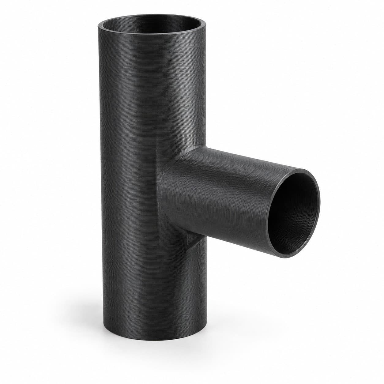 1-1/2 inch to 1 inch Tee Fitting - 3D Printed Dust Collection Fitting, product photo
