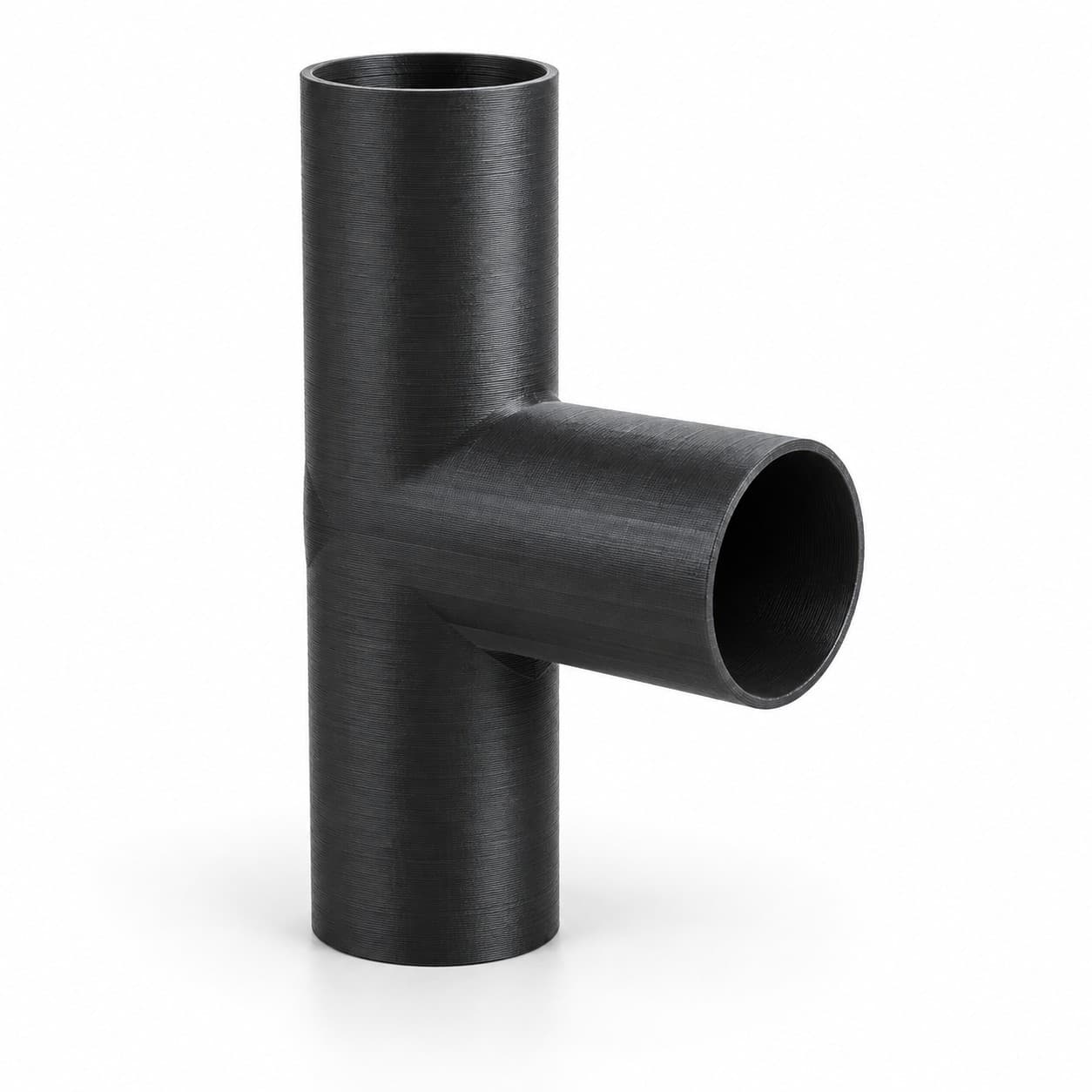 1-1/4 inch Tee Fitting - 3D Printed Dust Collection Fitting, product photo