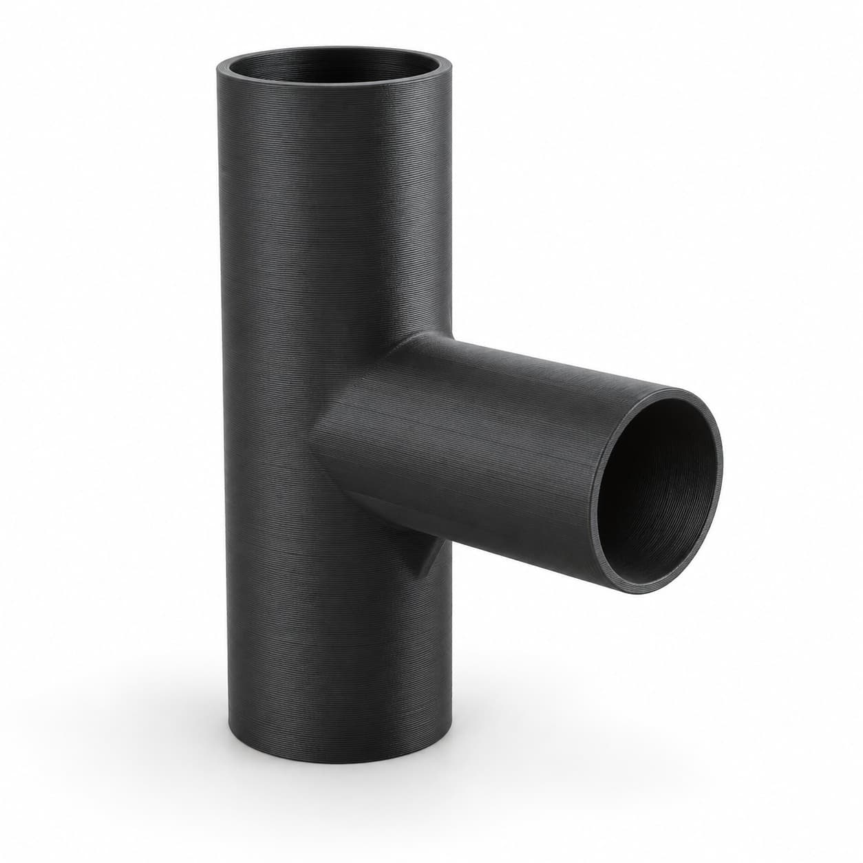 1-1/4 inch to 1 inch Tee Fitting - 3D Printed Dust Collection Fitting, product photo
