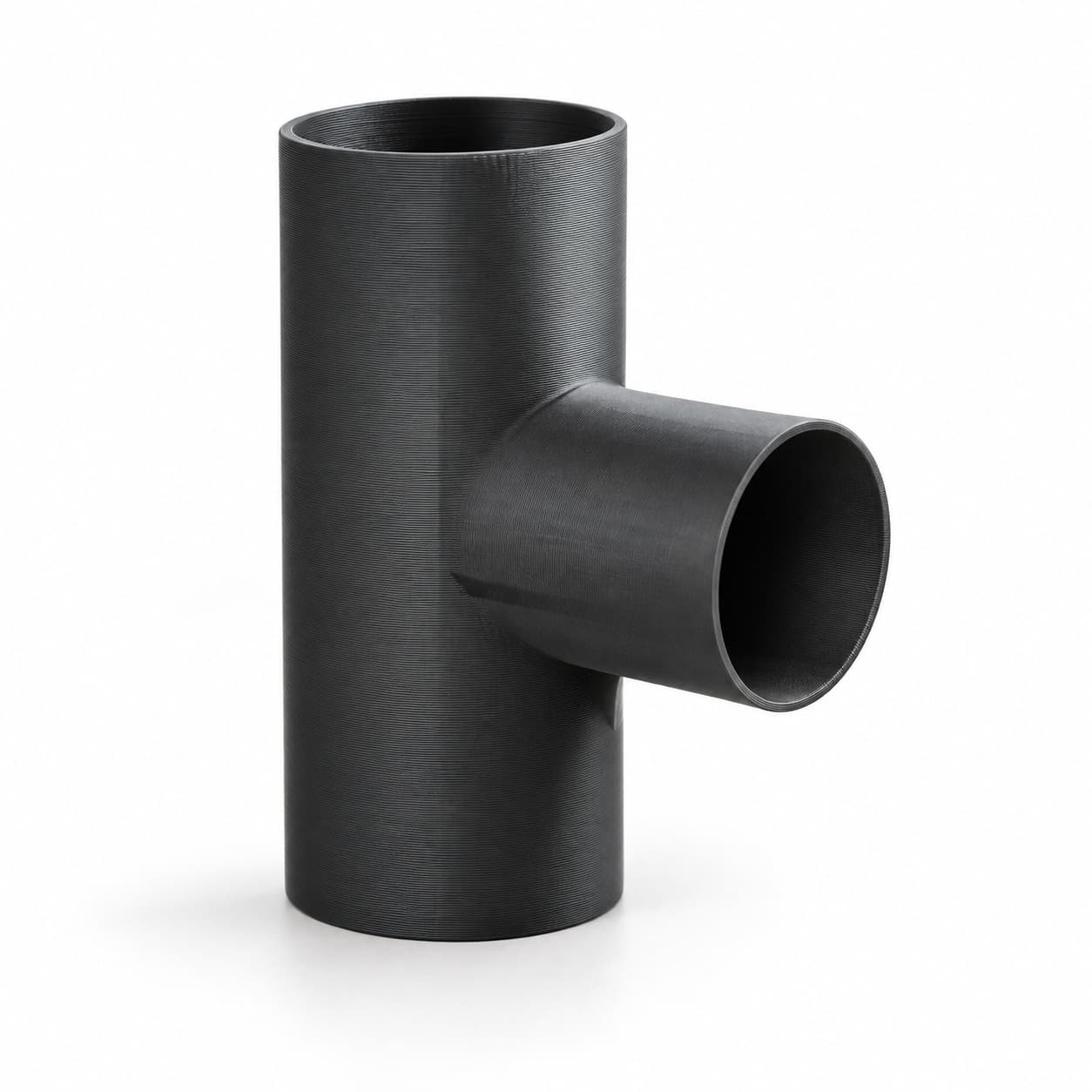 2-1/2 inch to 1-7/8 inch Tee Fitting - 3D Printed Dust Collection Fitting, product photo