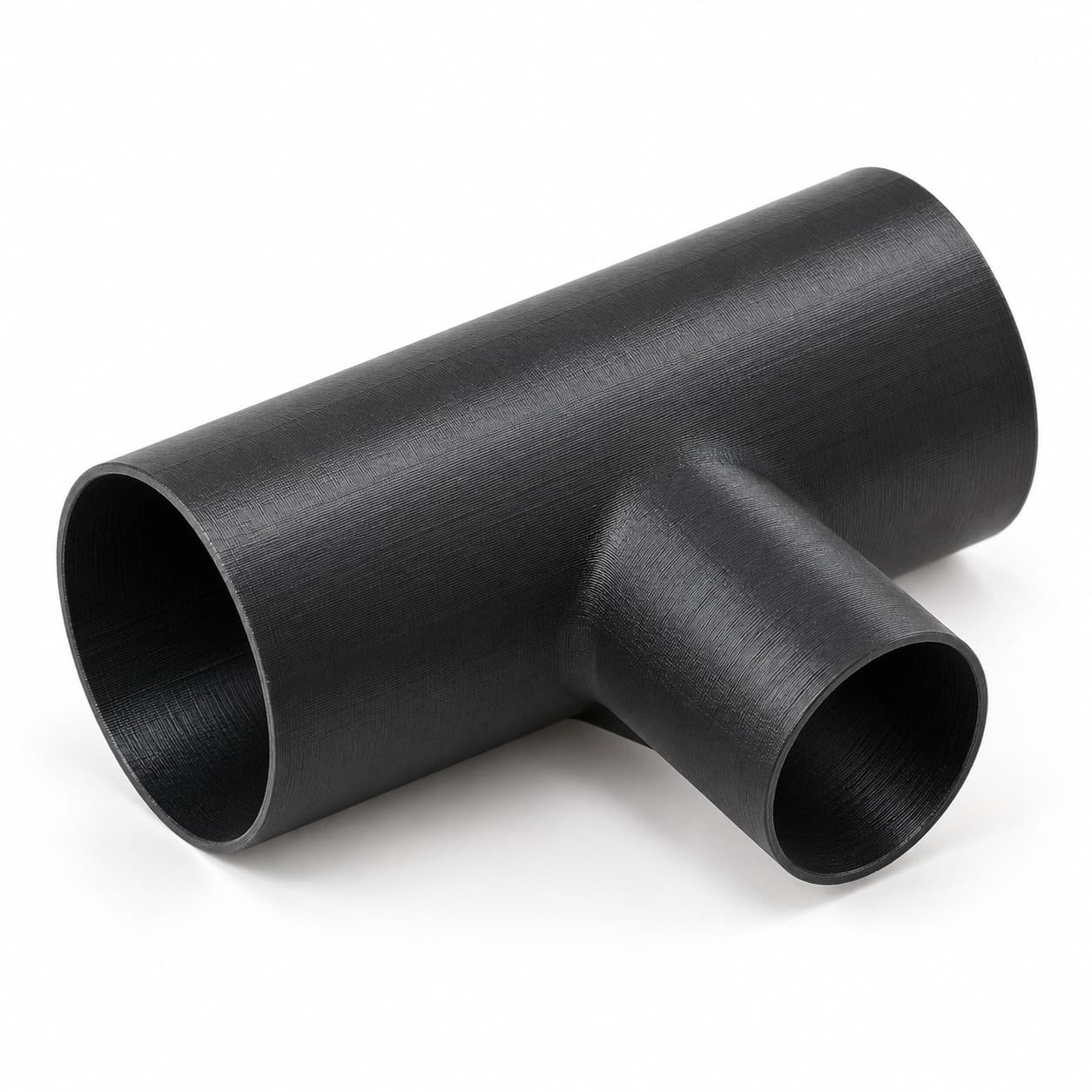 2-1/2 inch to 1-1/2 inch Tee Fitting - 3D Printed Dust Collection Fitting, product photo